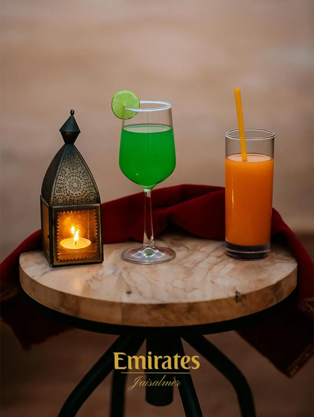 Food and drinks in Emirates Luxury Desert Camps