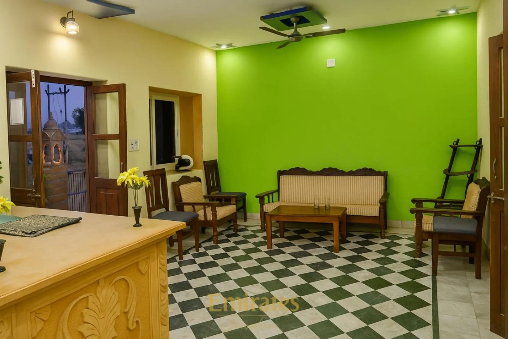 Living room in Emirates Luxury Desert Camps