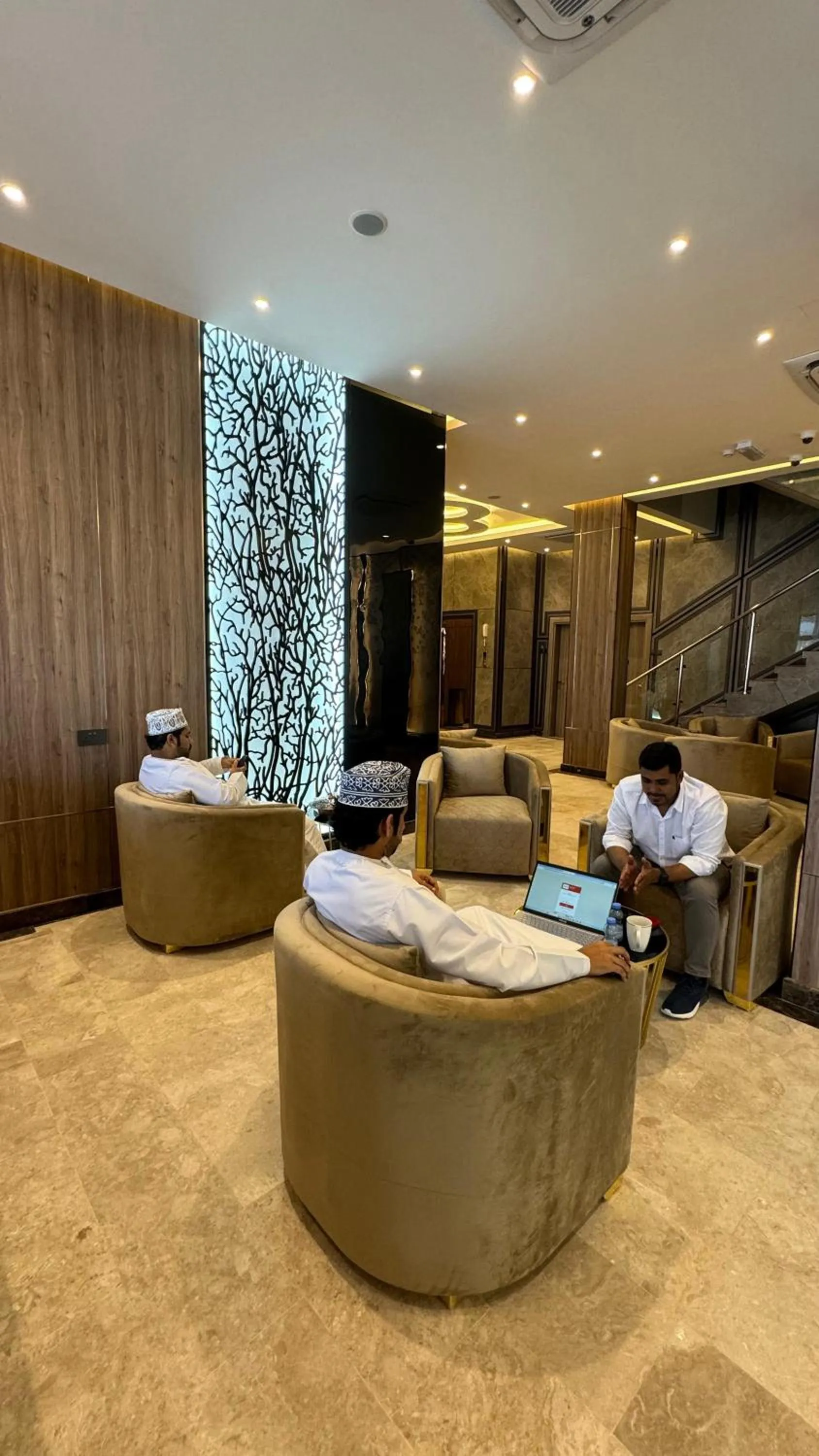 Seating area in Royal Plaza Hotel