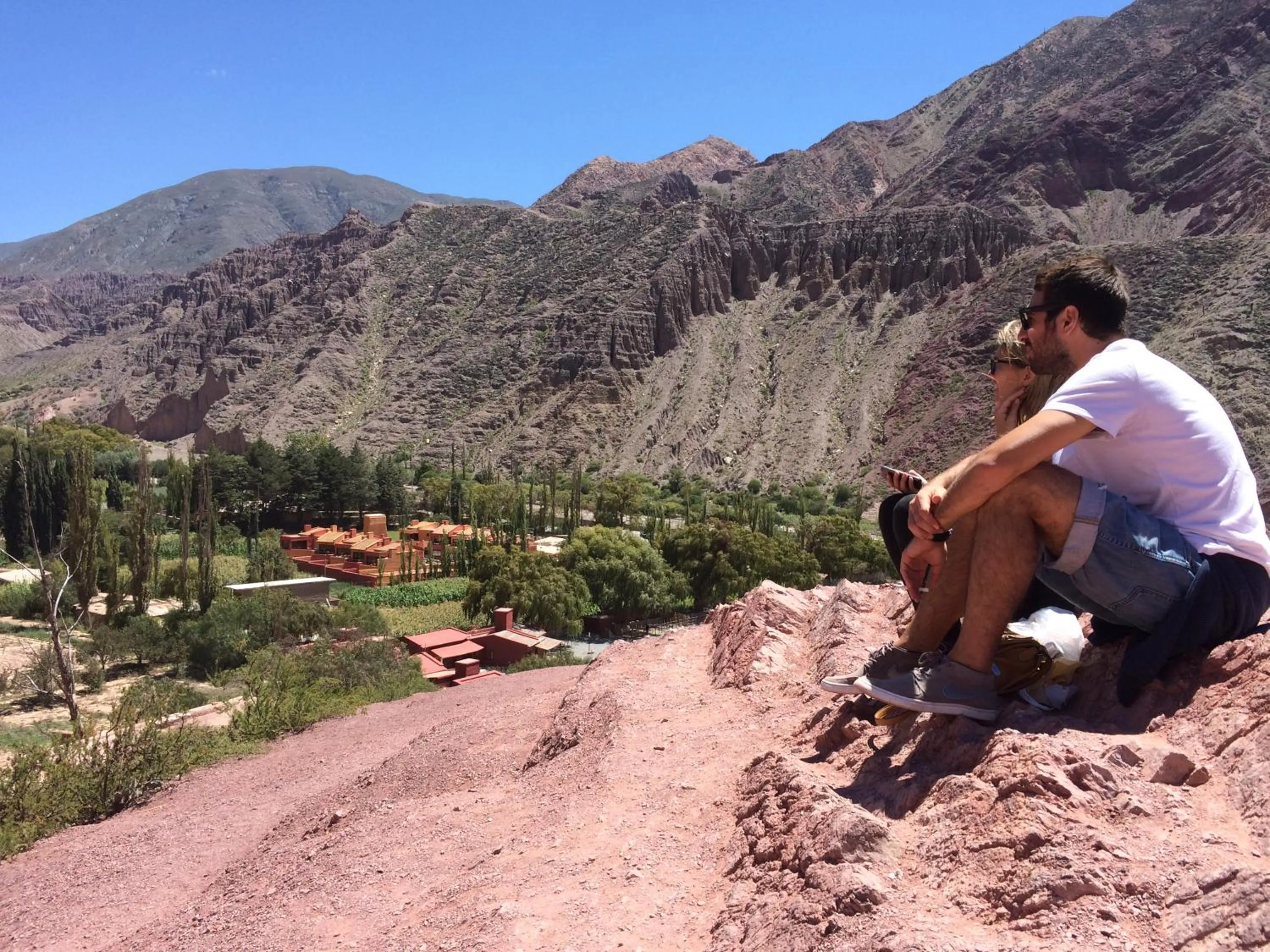 Bird's eye view in Colores de Purmamarca