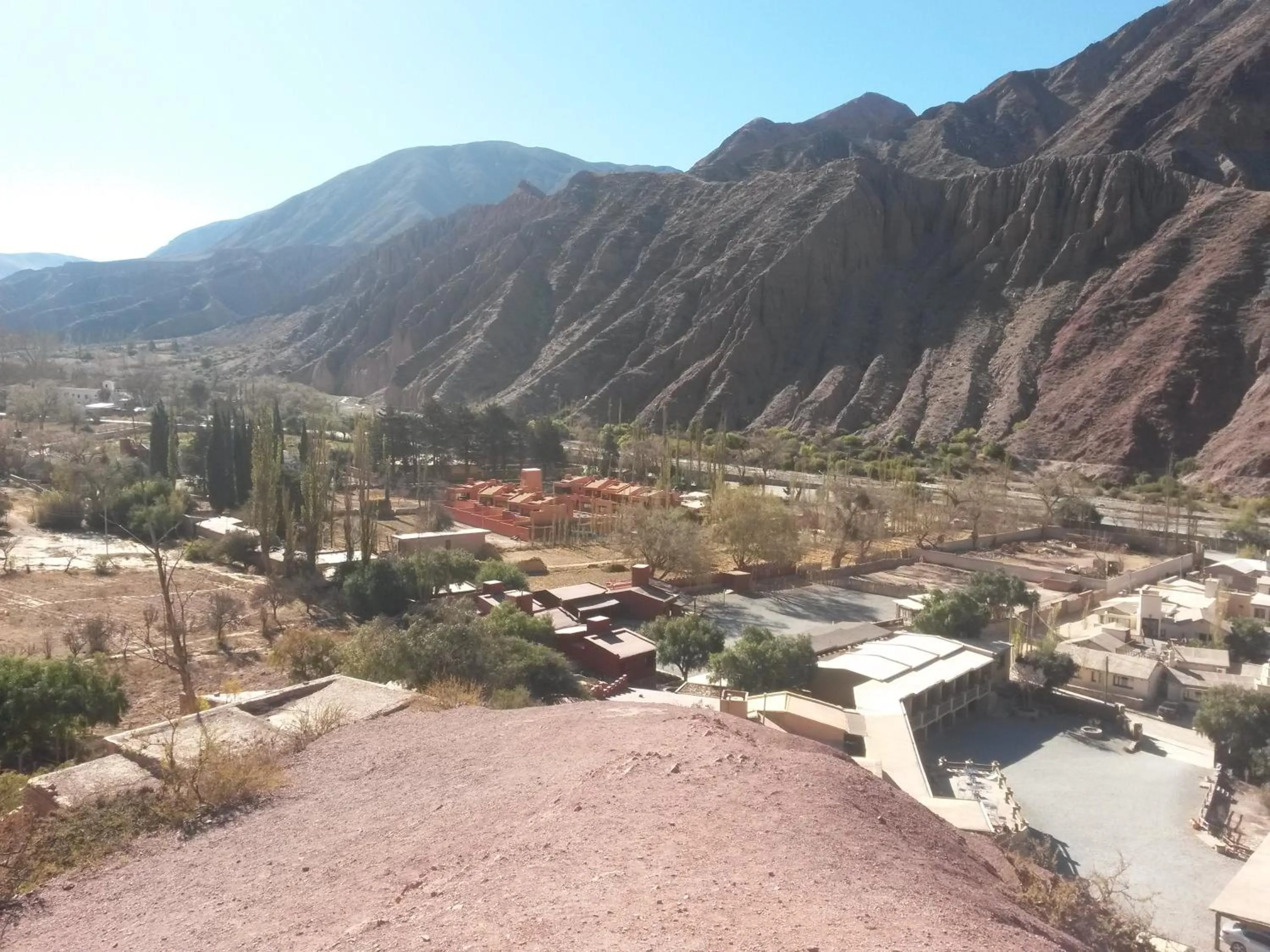 Bird's eye view in Colores de Purmamarca