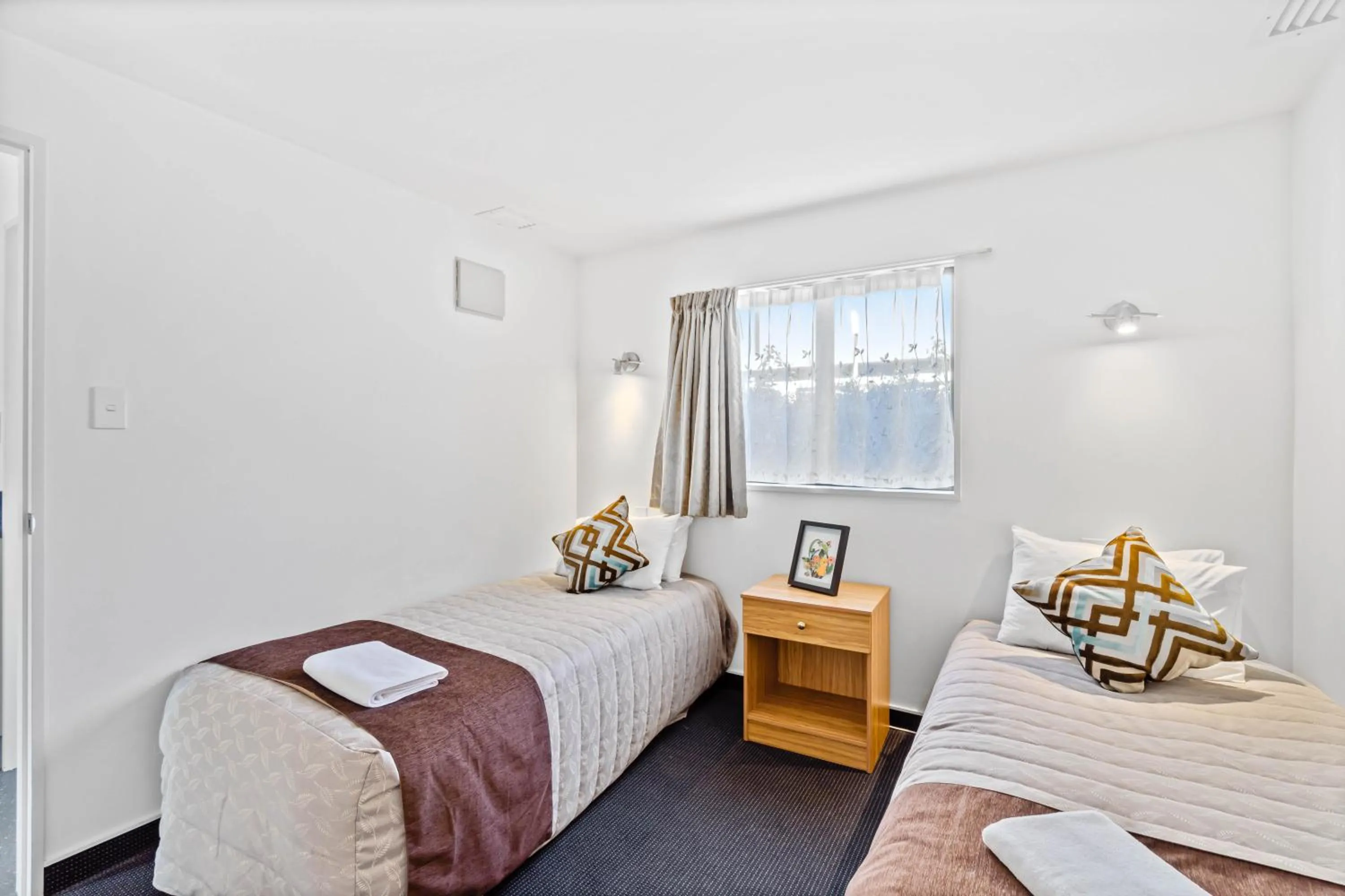 Bedroom, Bed in Ascot Vale Motor Lodge