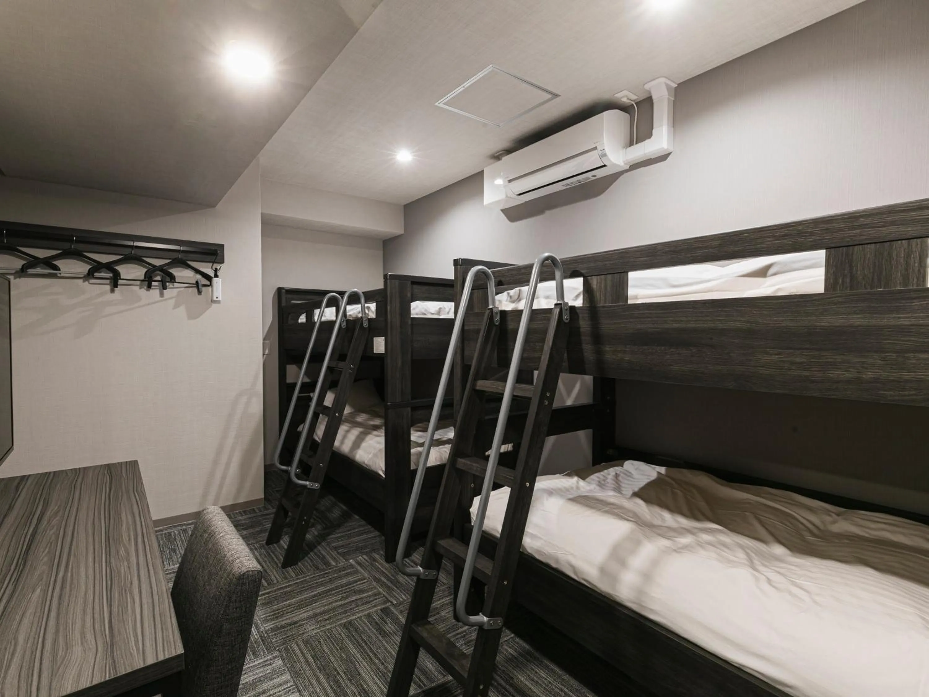 Photo of the whole room, Bed in HOTEL NOIR Kagoshima Chuo Station