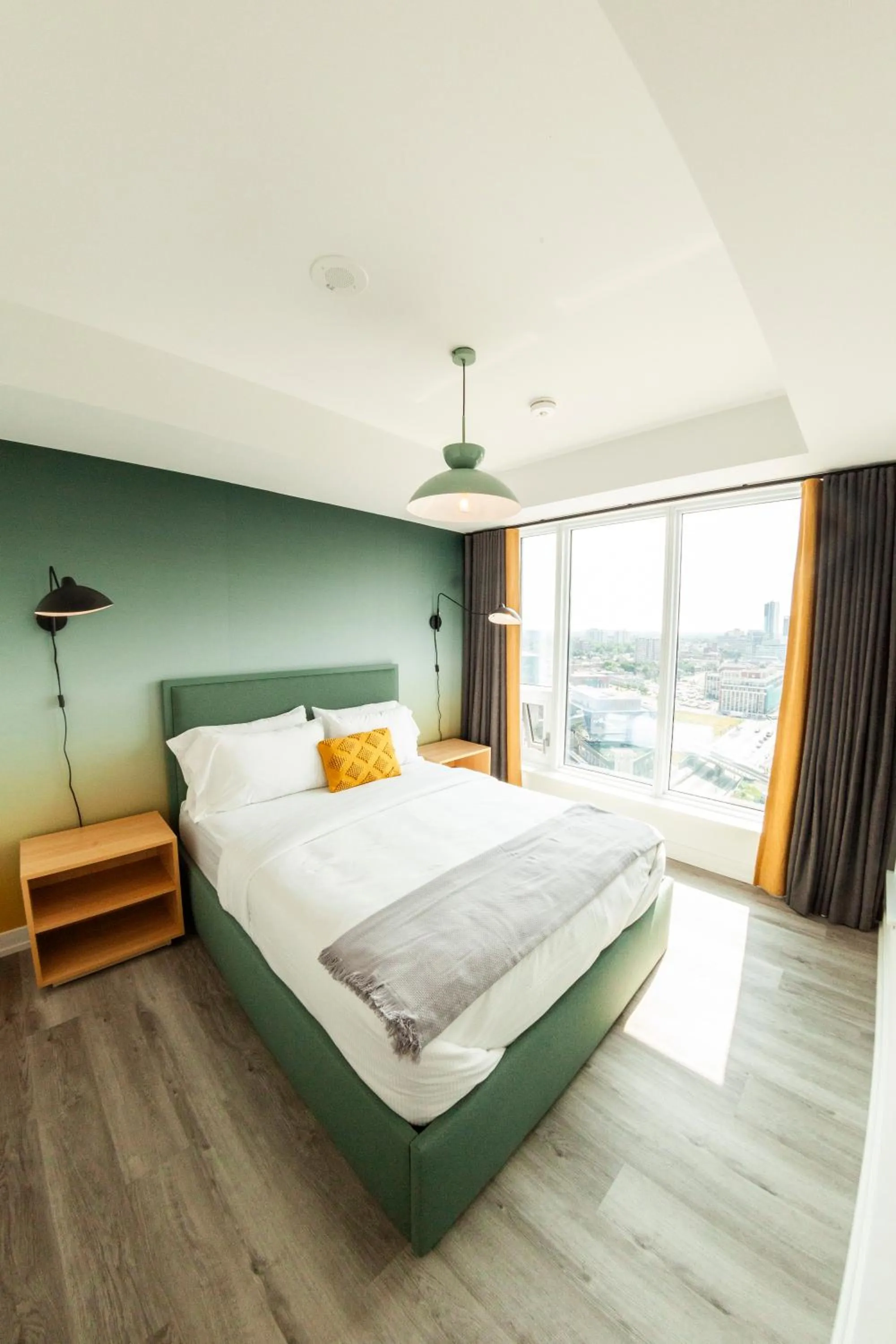 Bedroom, Bed in The Laundry Rooms Station Park Kitchener