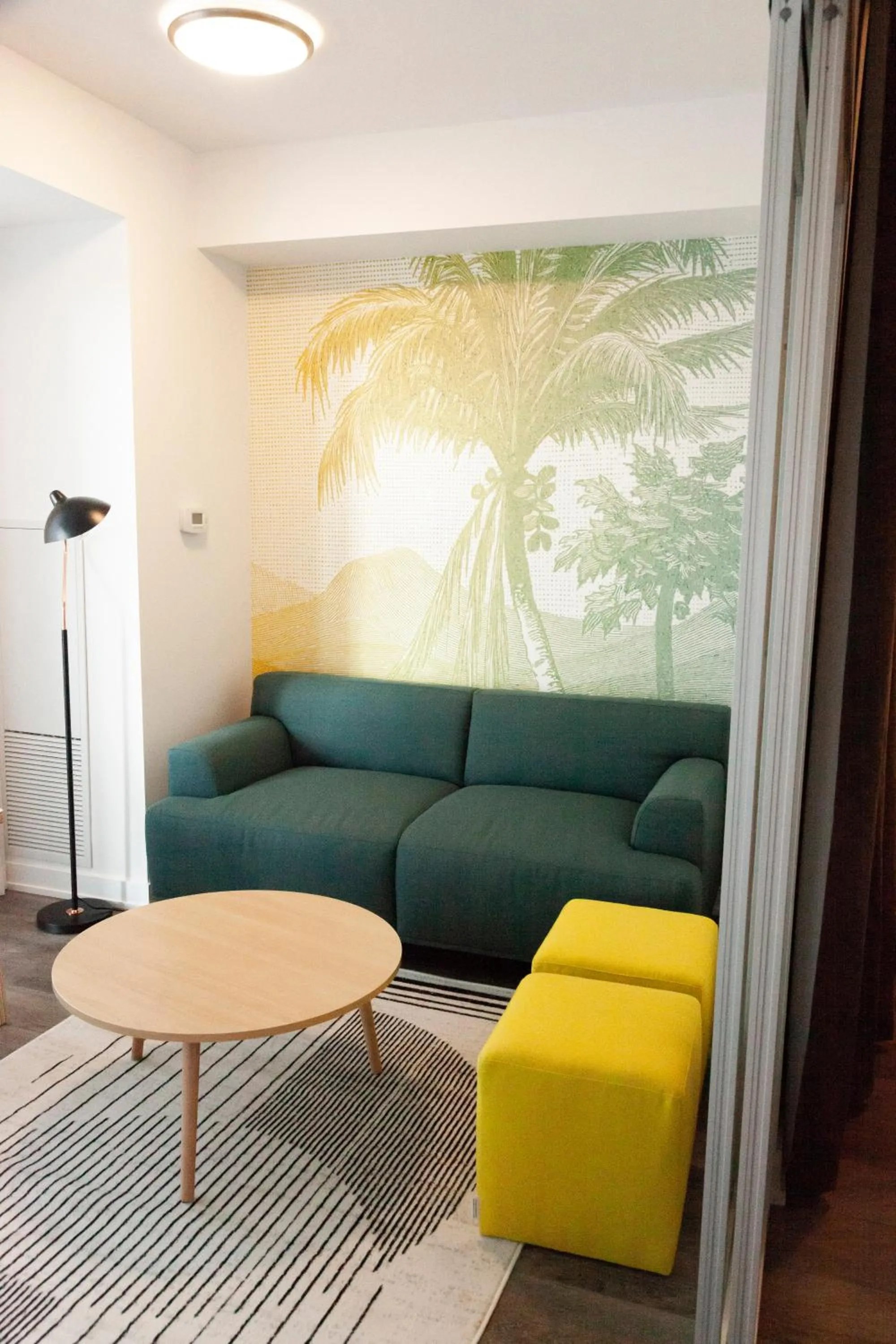 Seating area in The Laundry Rooms Station Park Kitchener