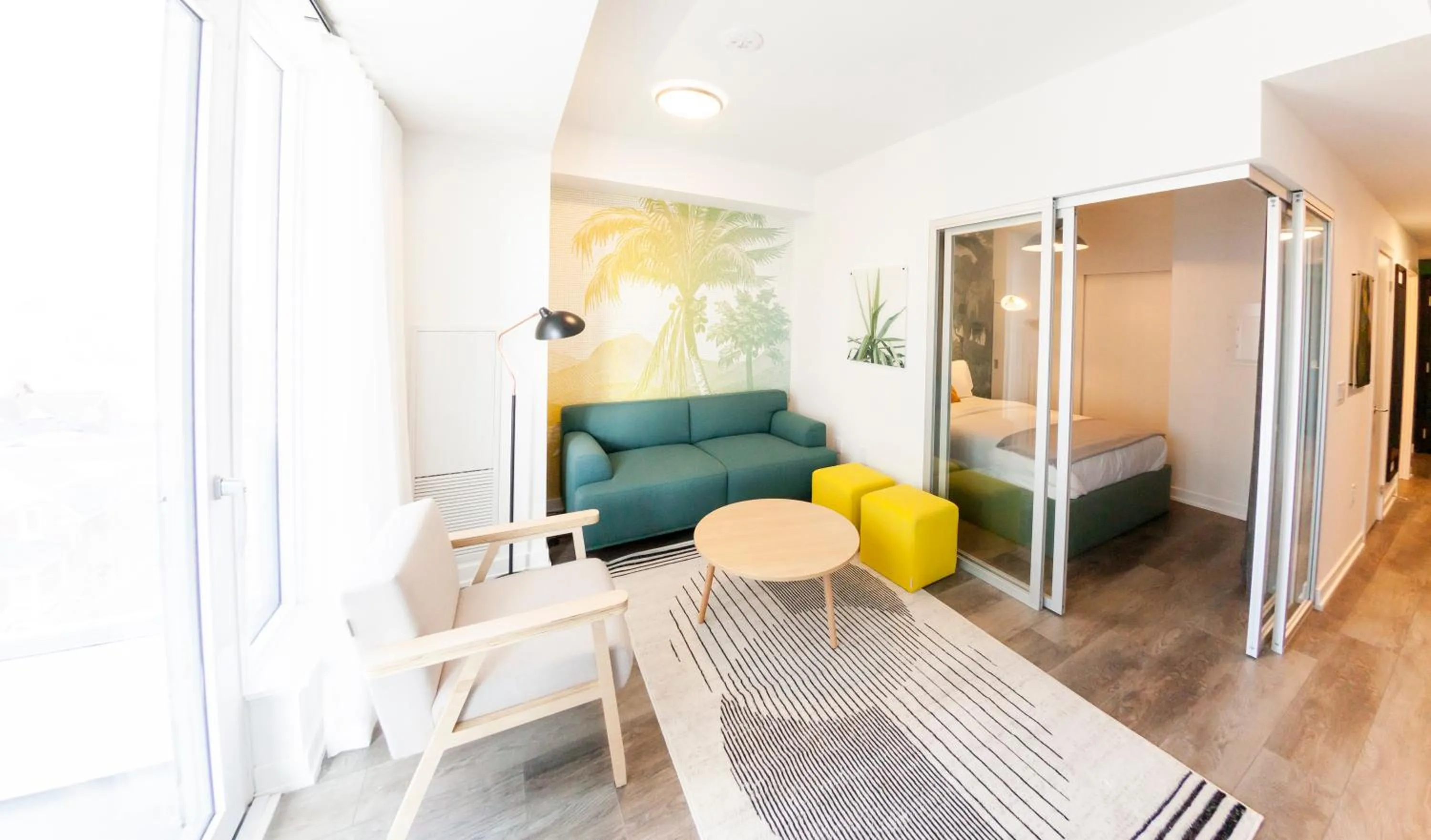 Living room in The Laundry Rooms Station Park Kitchener