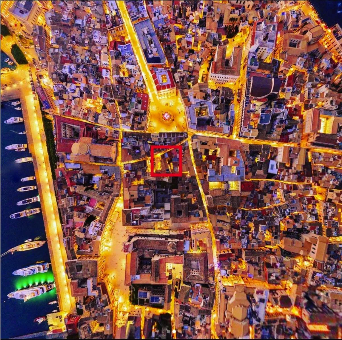 Bird's eye view in La Residenza del Reginale