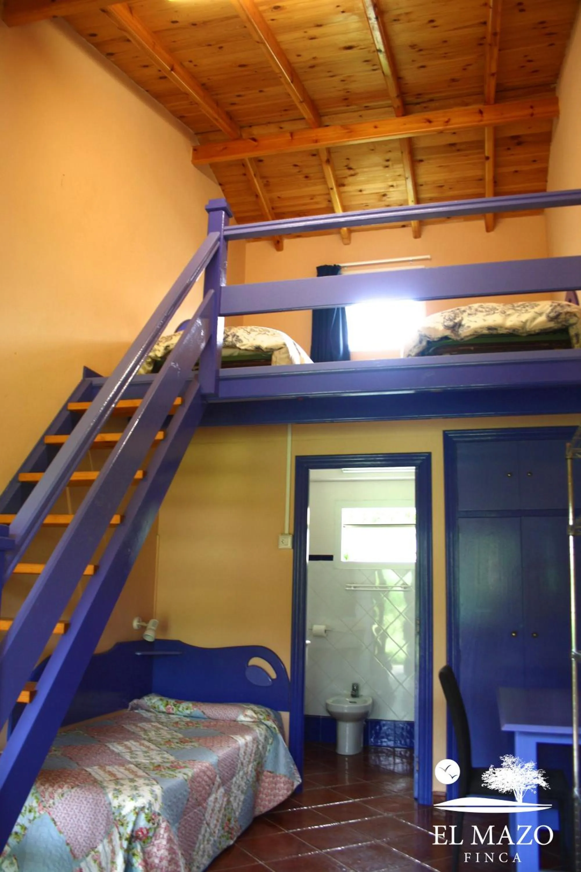 Bed in Albergue Finca El Mazo