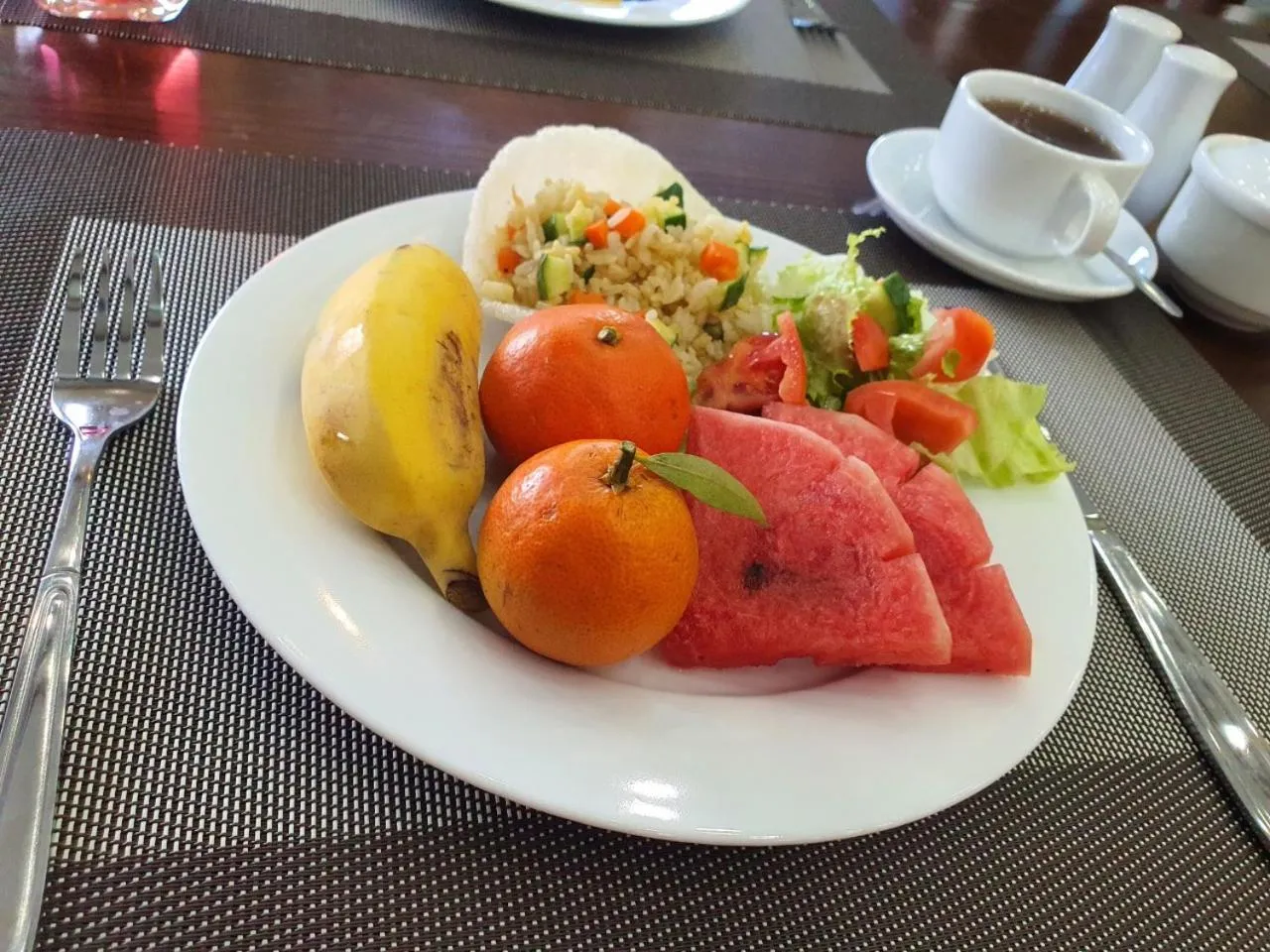 Breakfast in Lang Chai Hotel Cat Ba