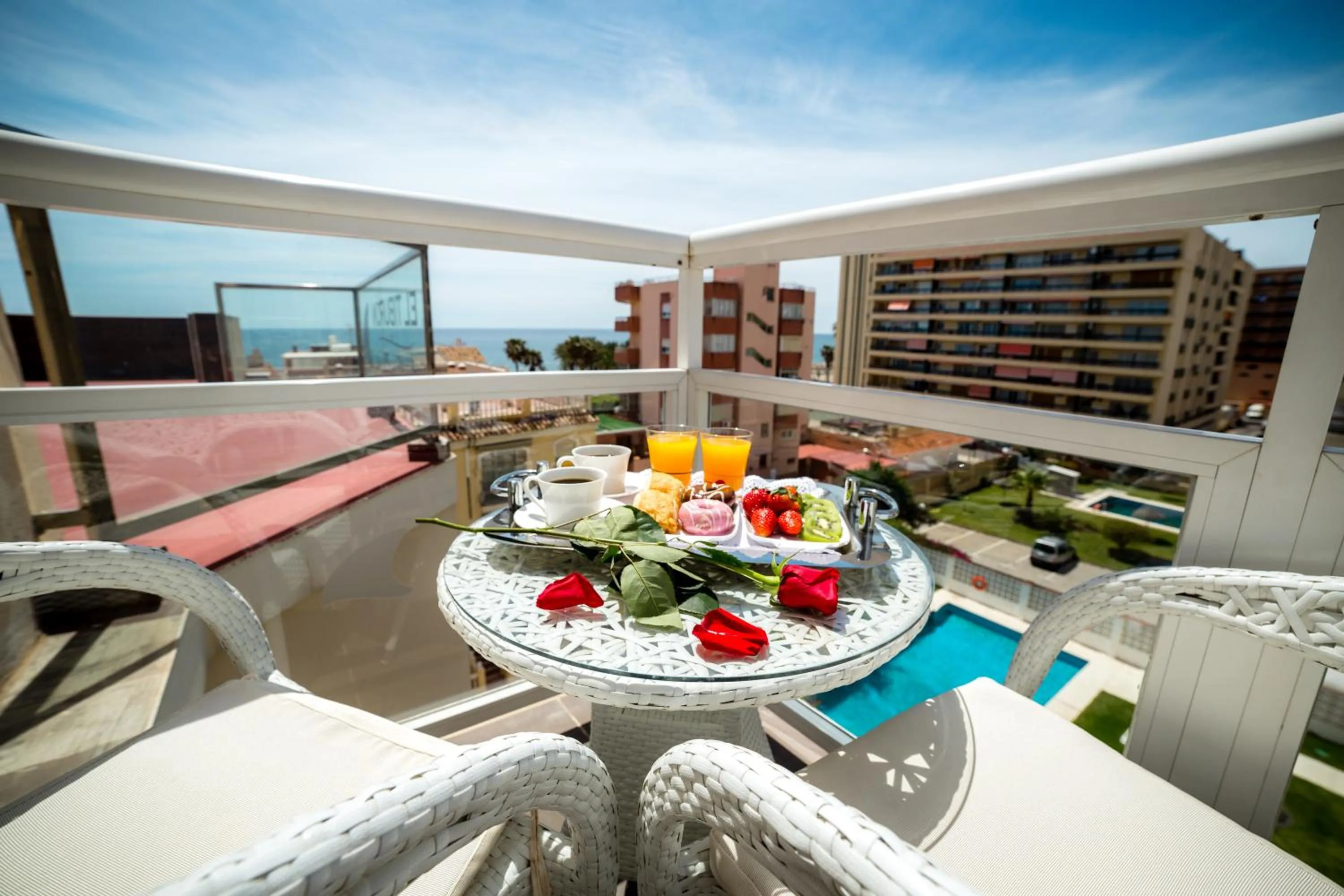 Balcony/Terrace in Moon Dreams Torremolinos - Adults Recommended