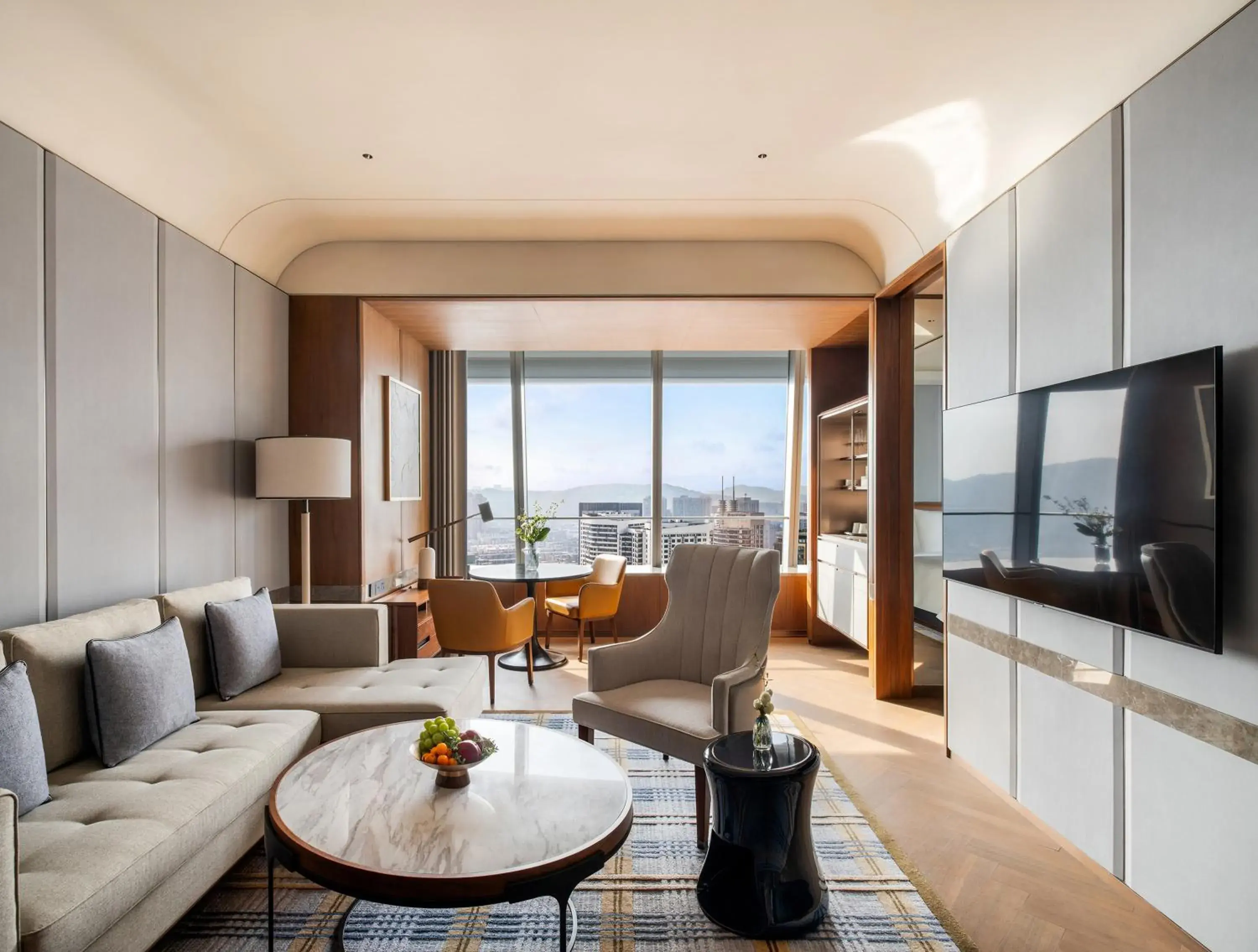 Living room in Four Seasons Hotel Dalian Living room in Four Seasons Hotel Dalian