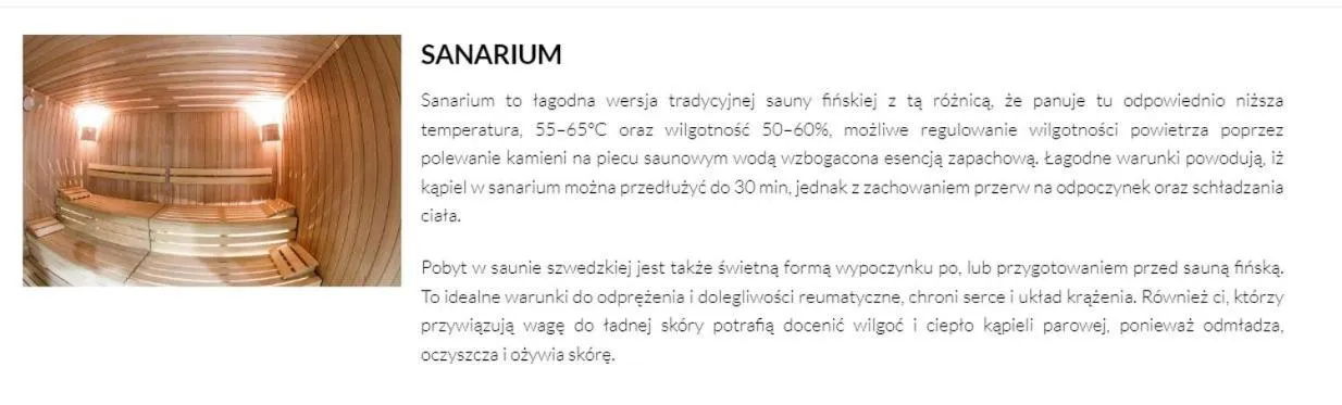 Sauna in Hotel Meeting