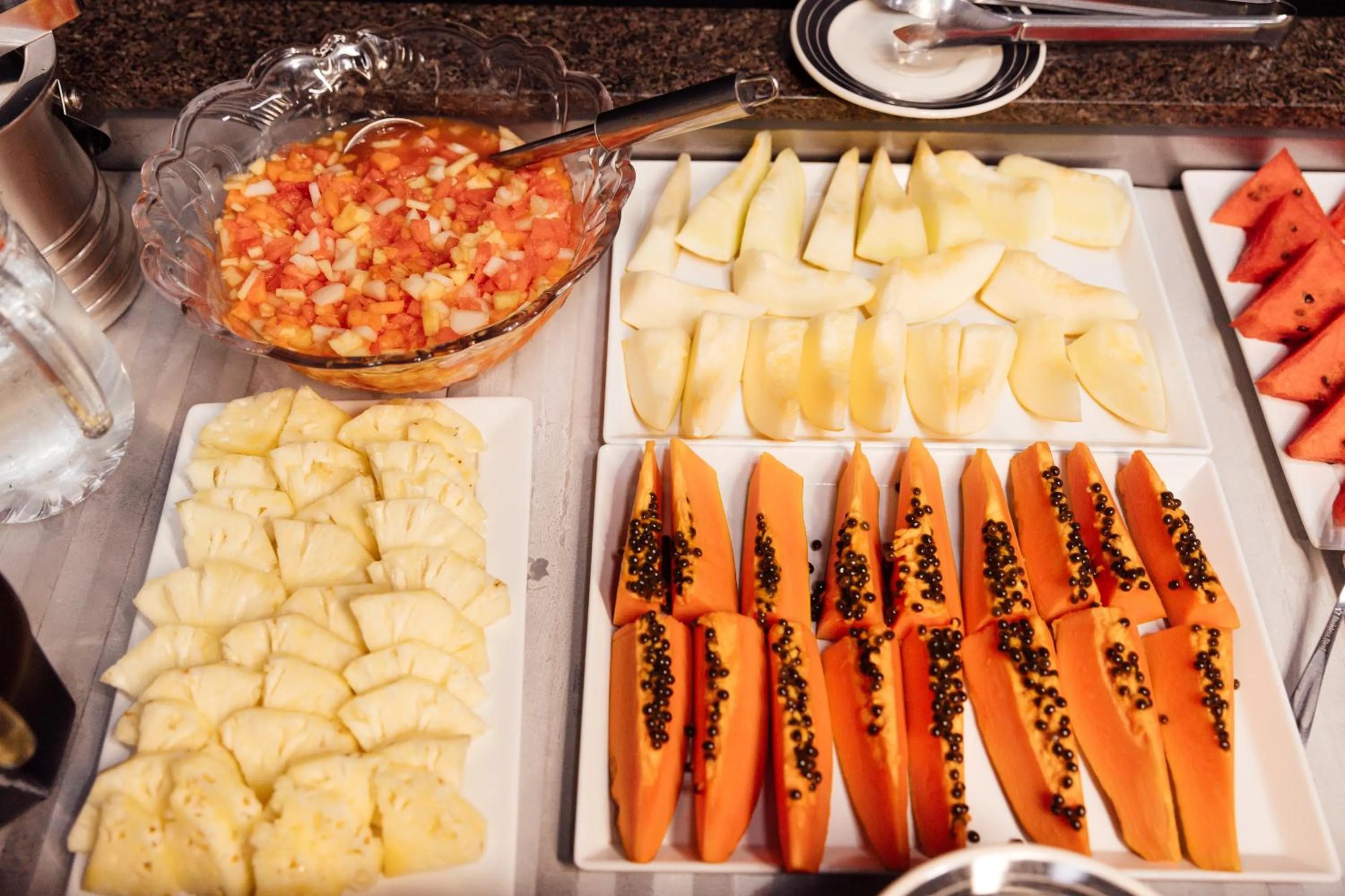 Buffet breakfast in Hotel Bergozza