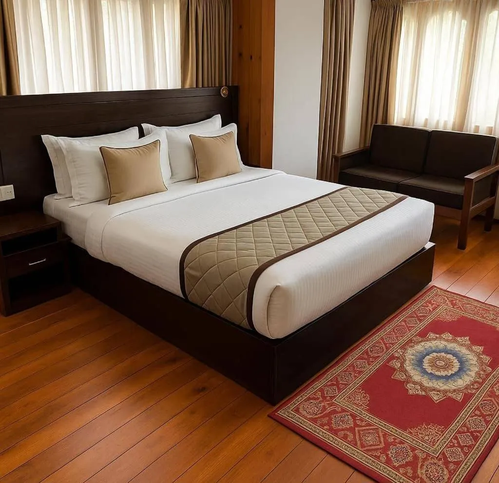 Bed in Norbu Healing Hotel