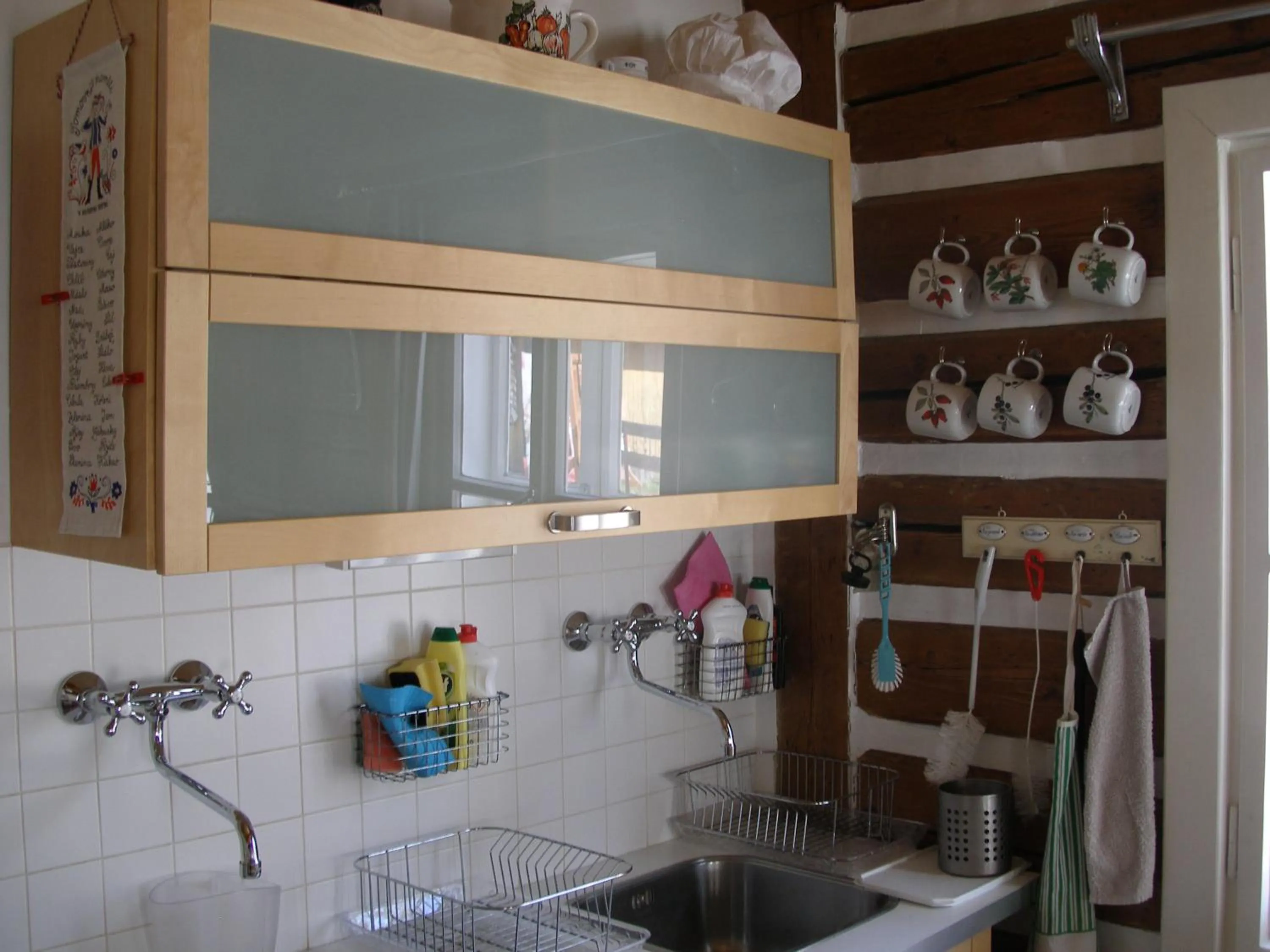 Kitchen or kitchenette in Pecka Penzion