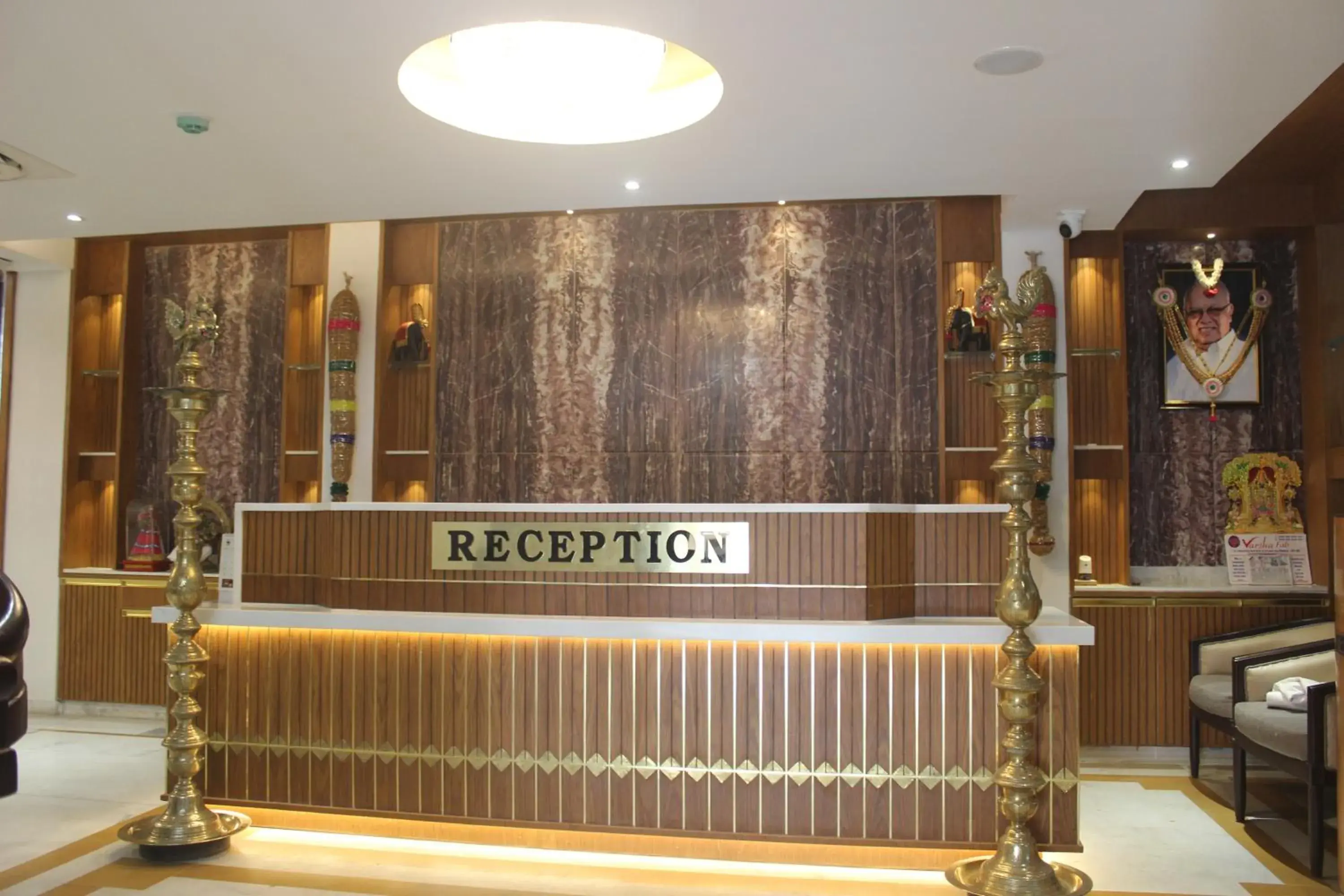 Lobby or reception in Hotel Saratharajans Lobby or reception in Hotel Saratharajans