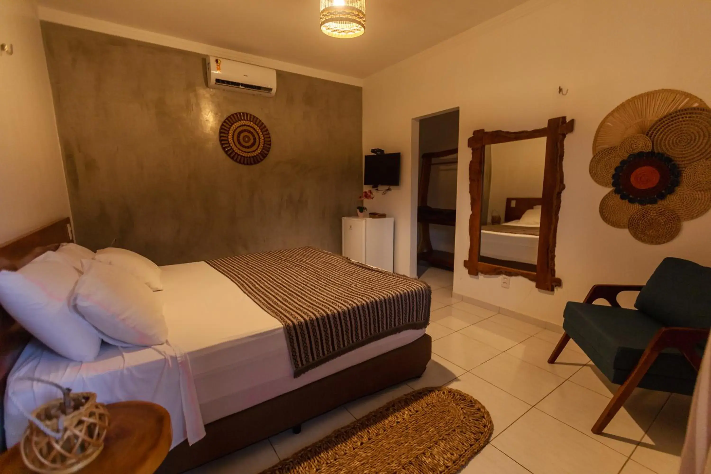 Bed in Hotel Pousada Rancho das Dunas Bed in Hotel Pousada Rancho das Dunas