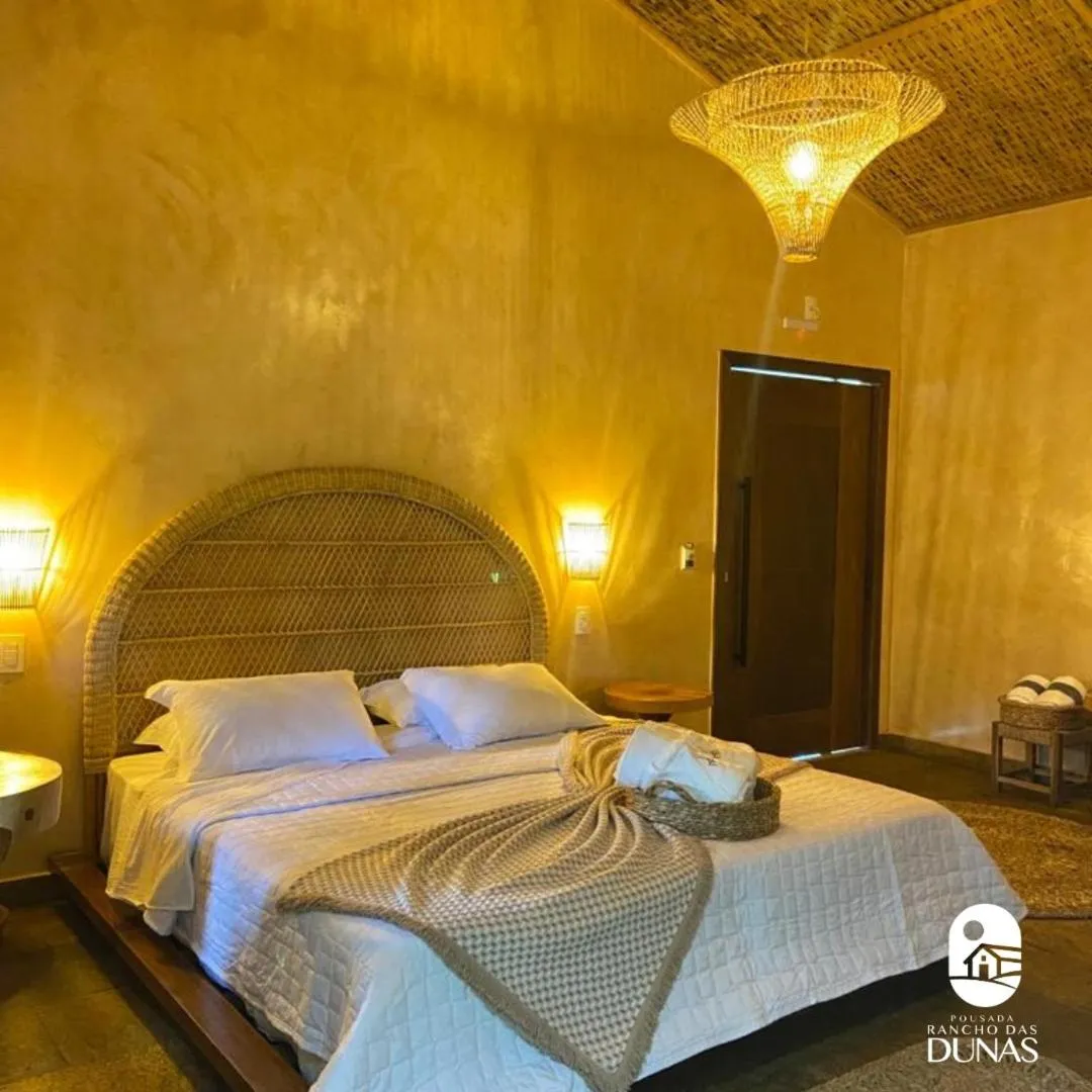 Bed in Hotel Pousada Rancho das Dunas