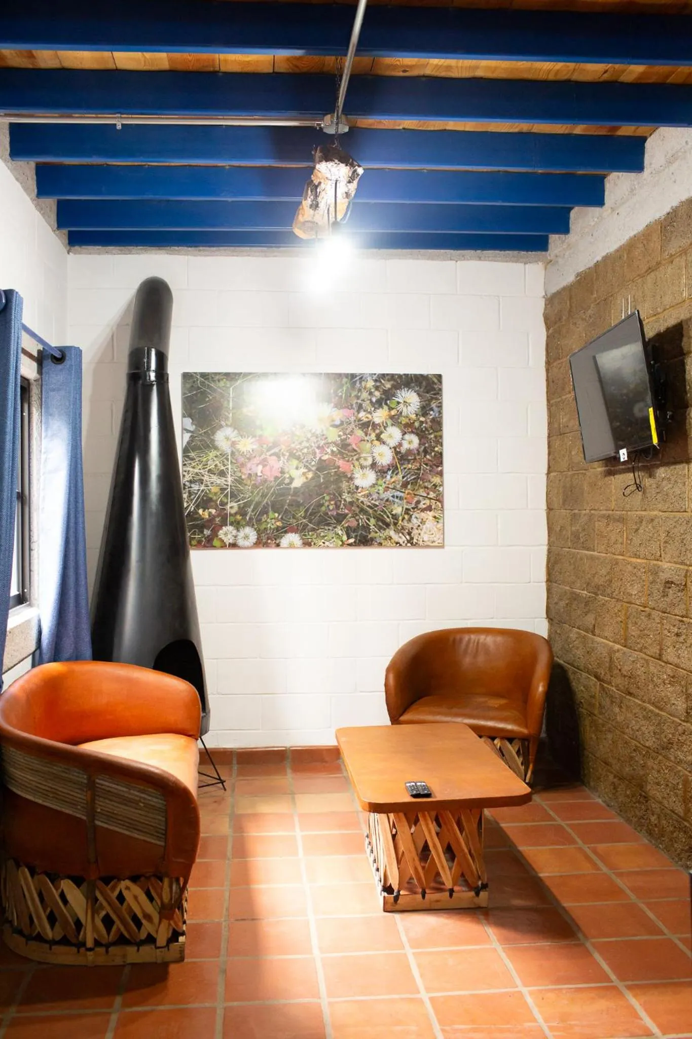 Living room in Cabañas Bungalos las Alazanas