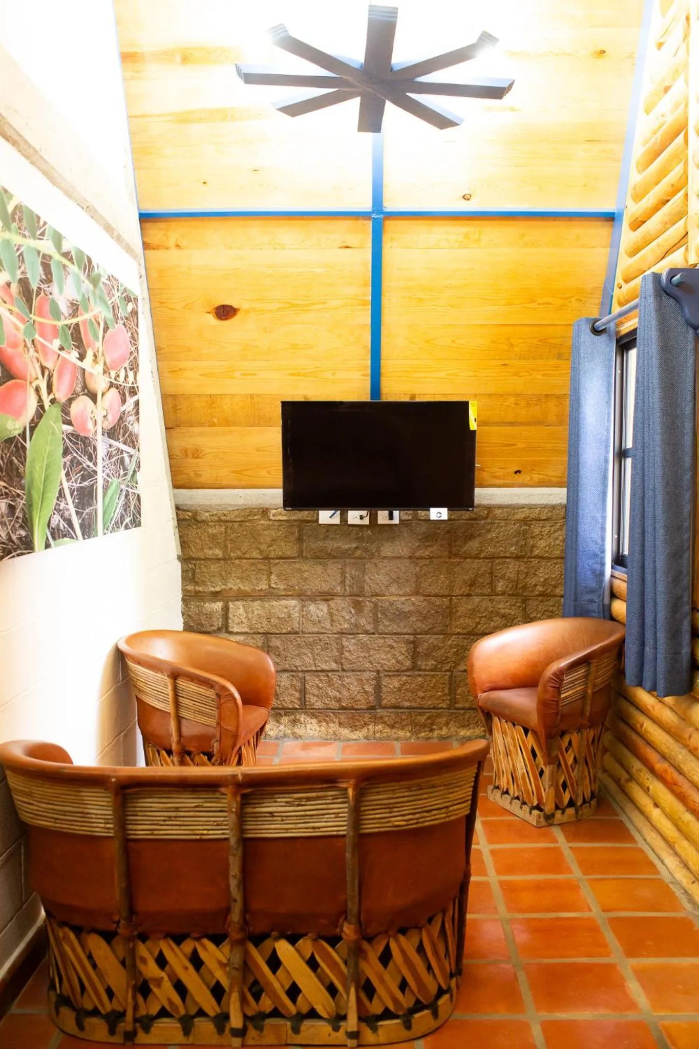 Living room in Cabañas Bungalos las Alazanas