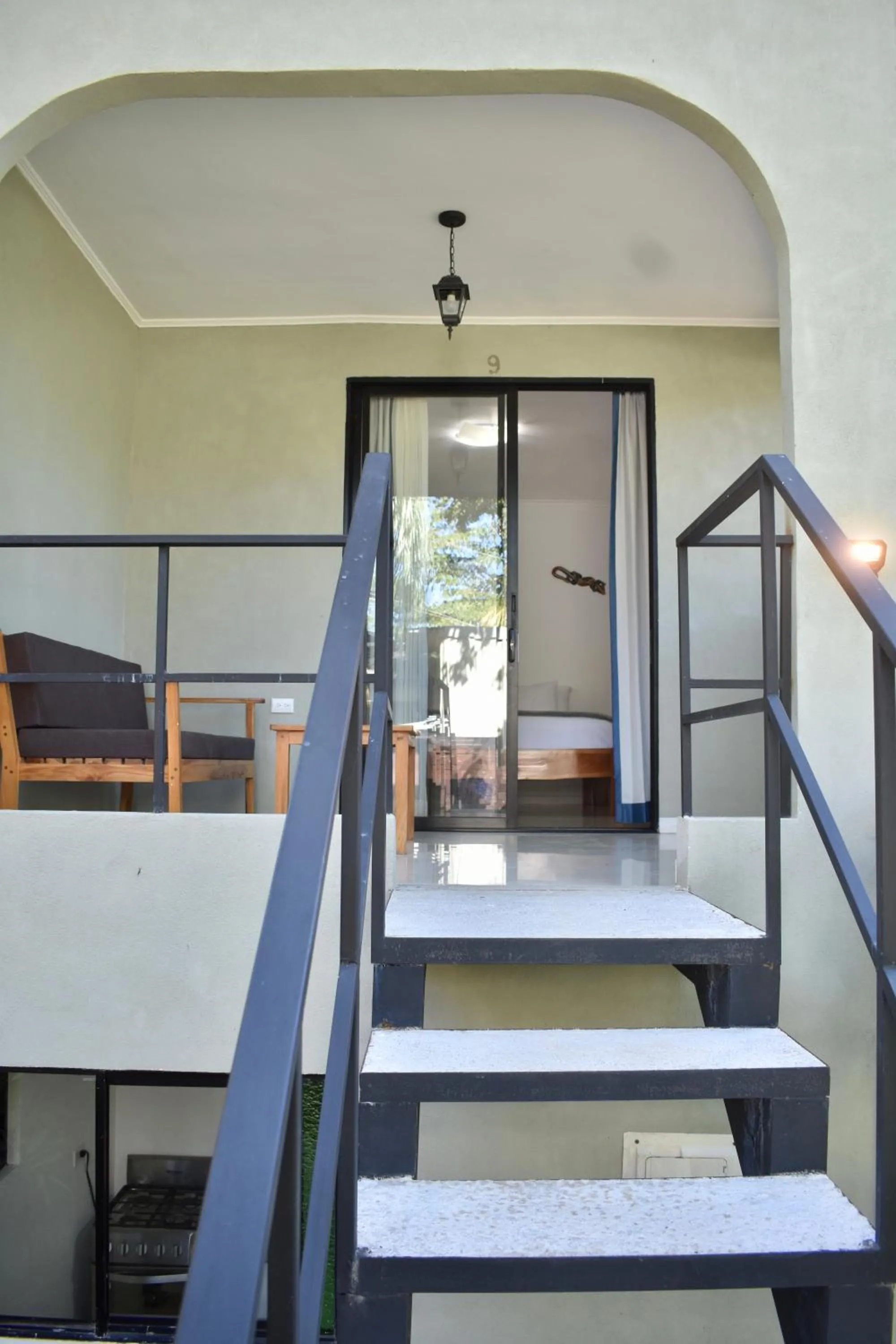 Balcony/Terrace, Bed in Fuego Lodge