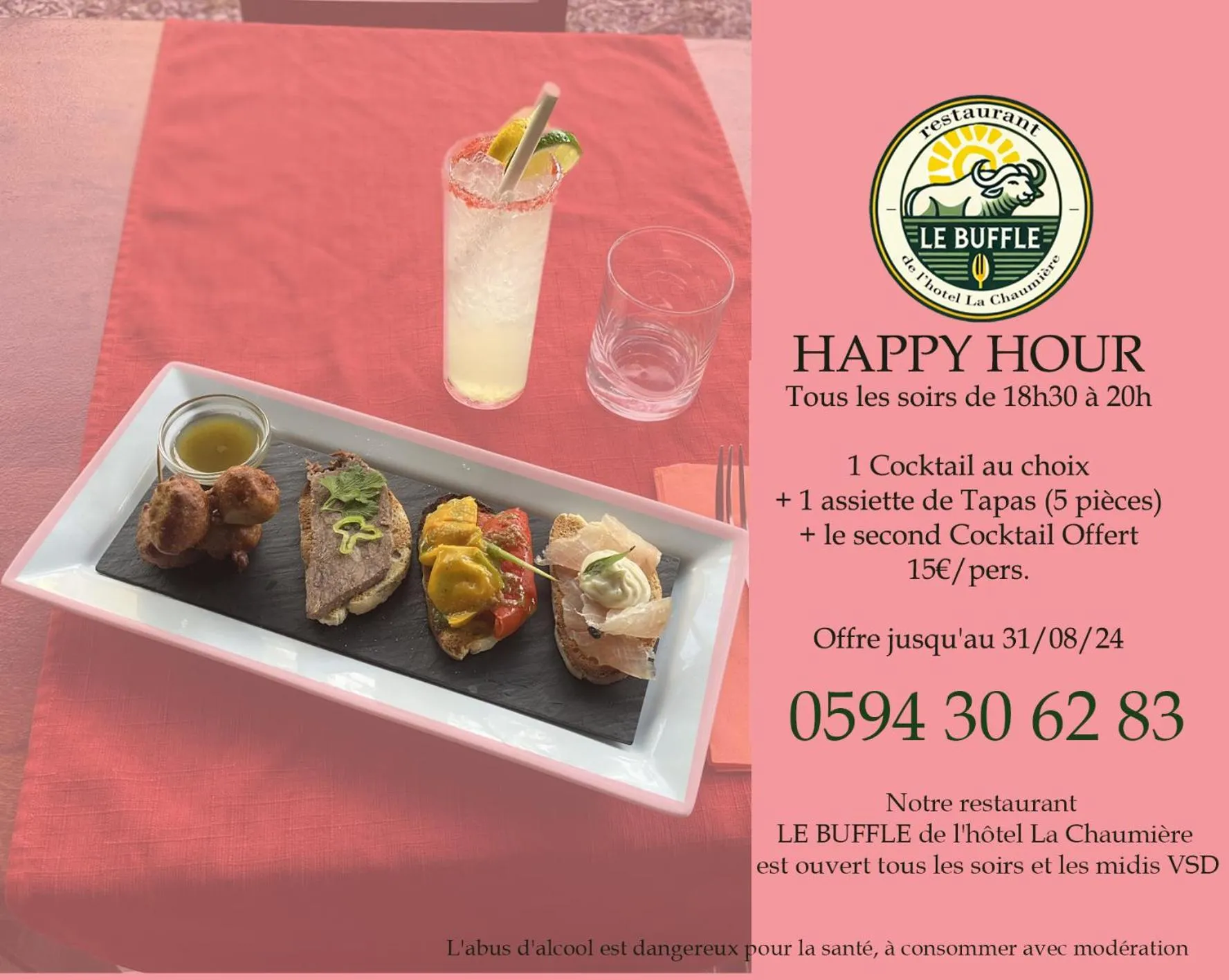 Restaurant/places to eat in Hotel La Chaumiere