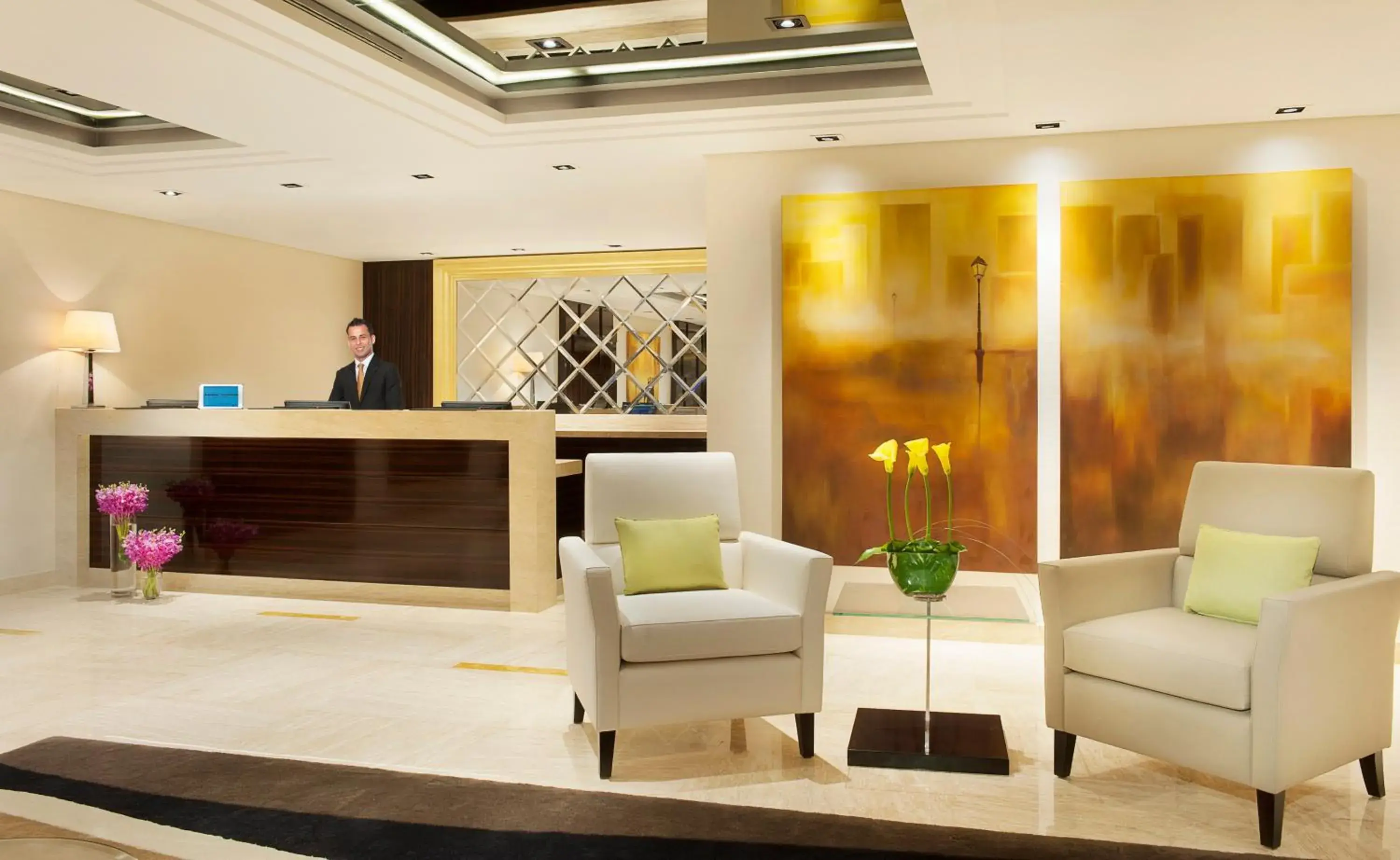 Lobby or reception in DAMAC Maison Canal Views Lobby or reception in DAMAC Maison Canal Views