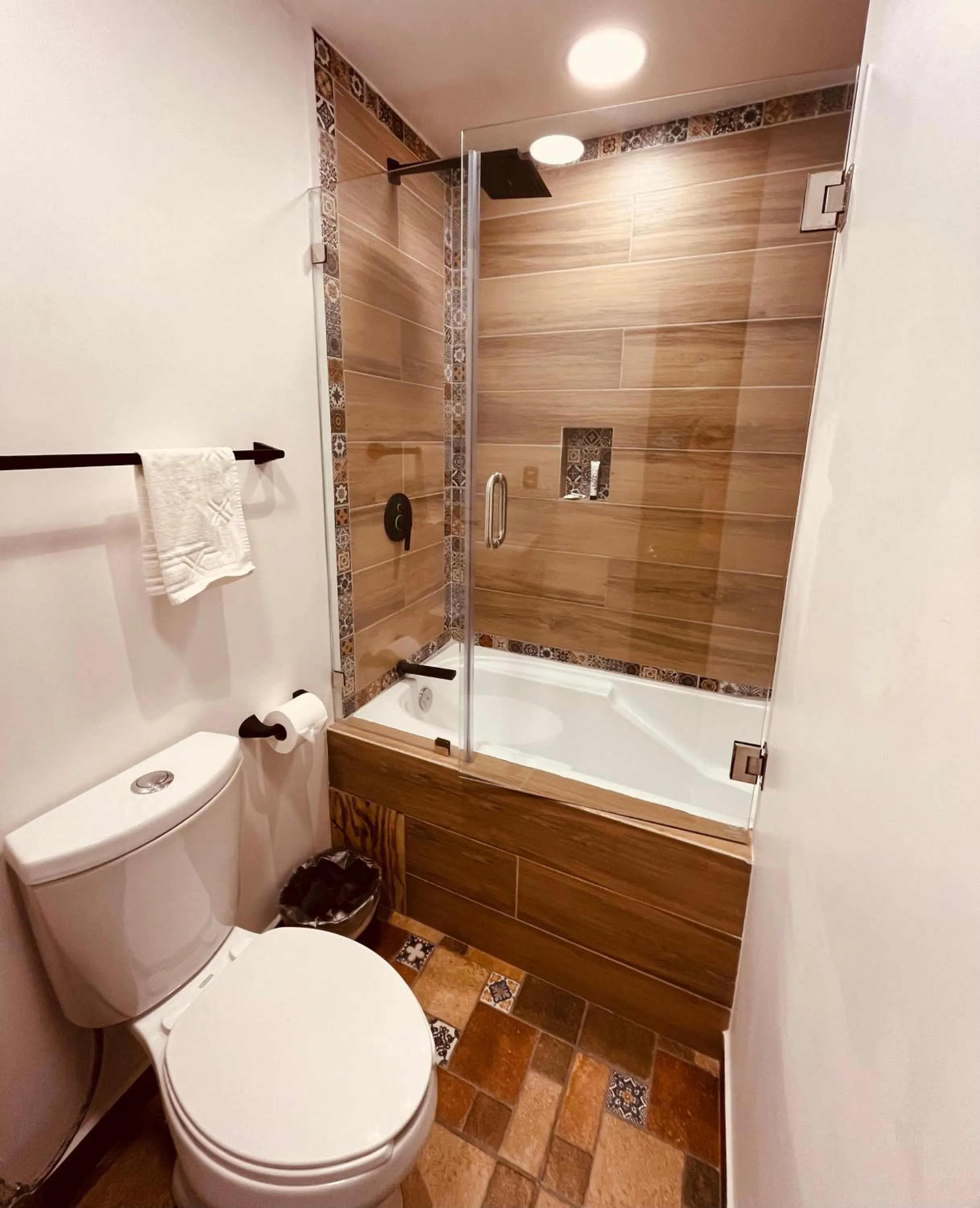 Shower in Hotel El Aguila, Villa del Carbón