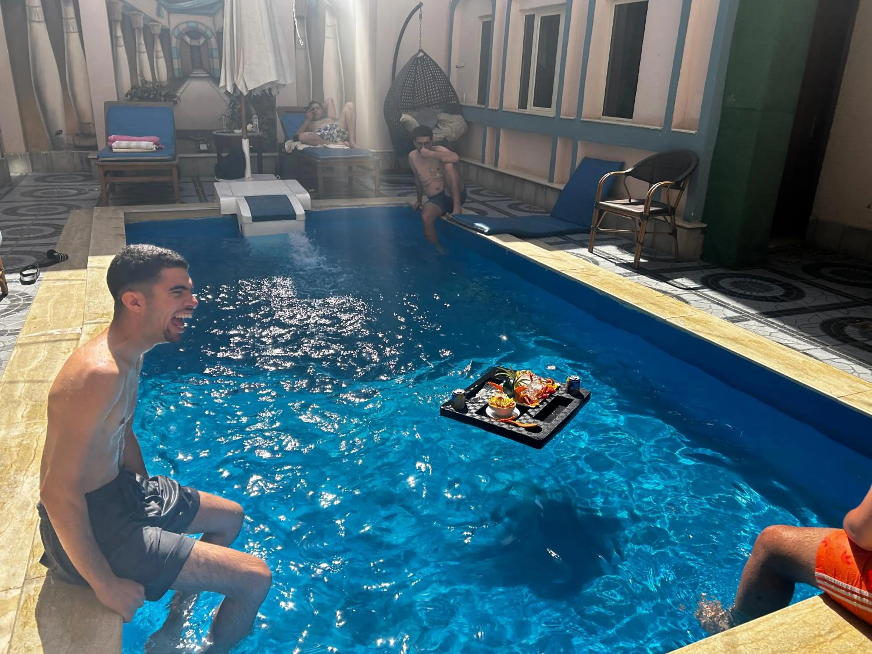 Swimming pool in Nun Pyramids INN