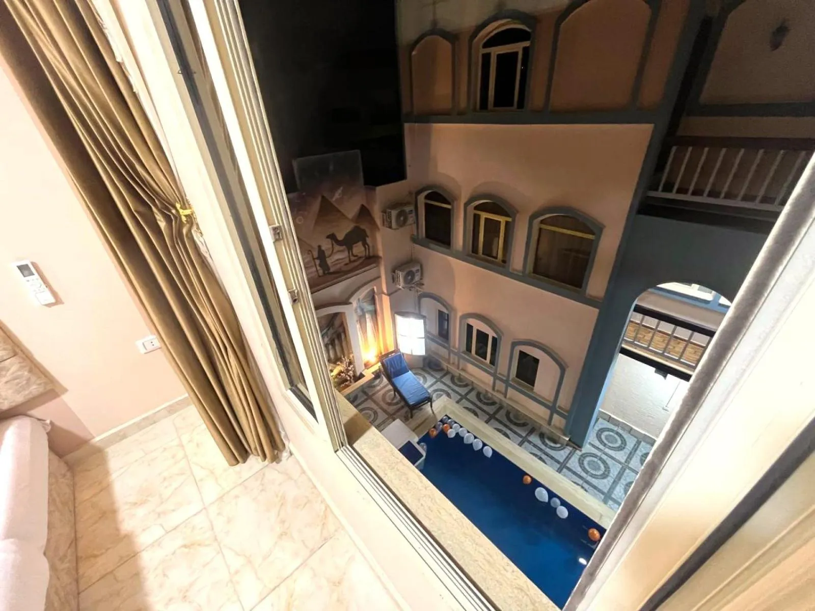 Pool view in Nun Pyramids INN