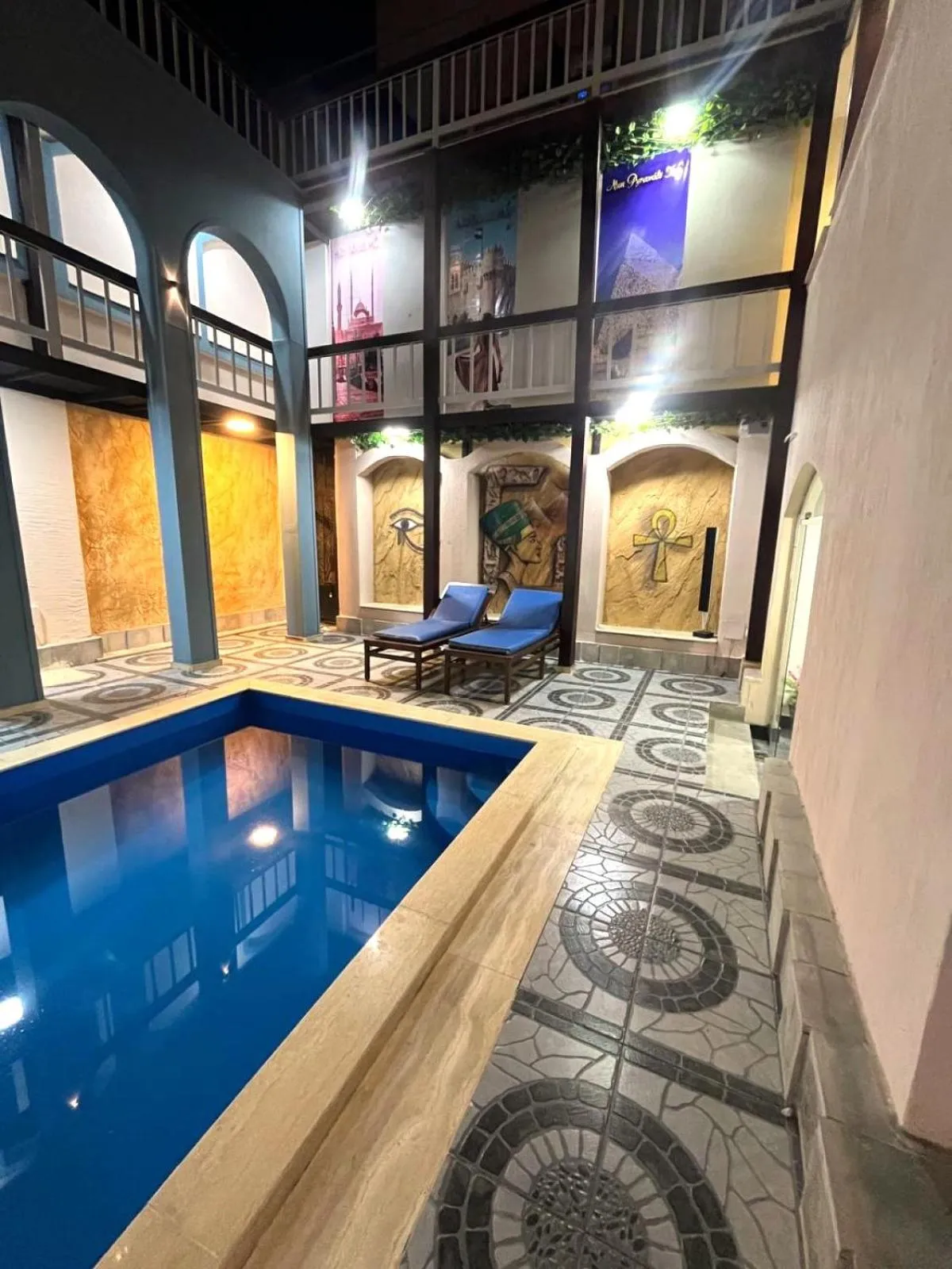 Pool view in Nun Pyramids INN