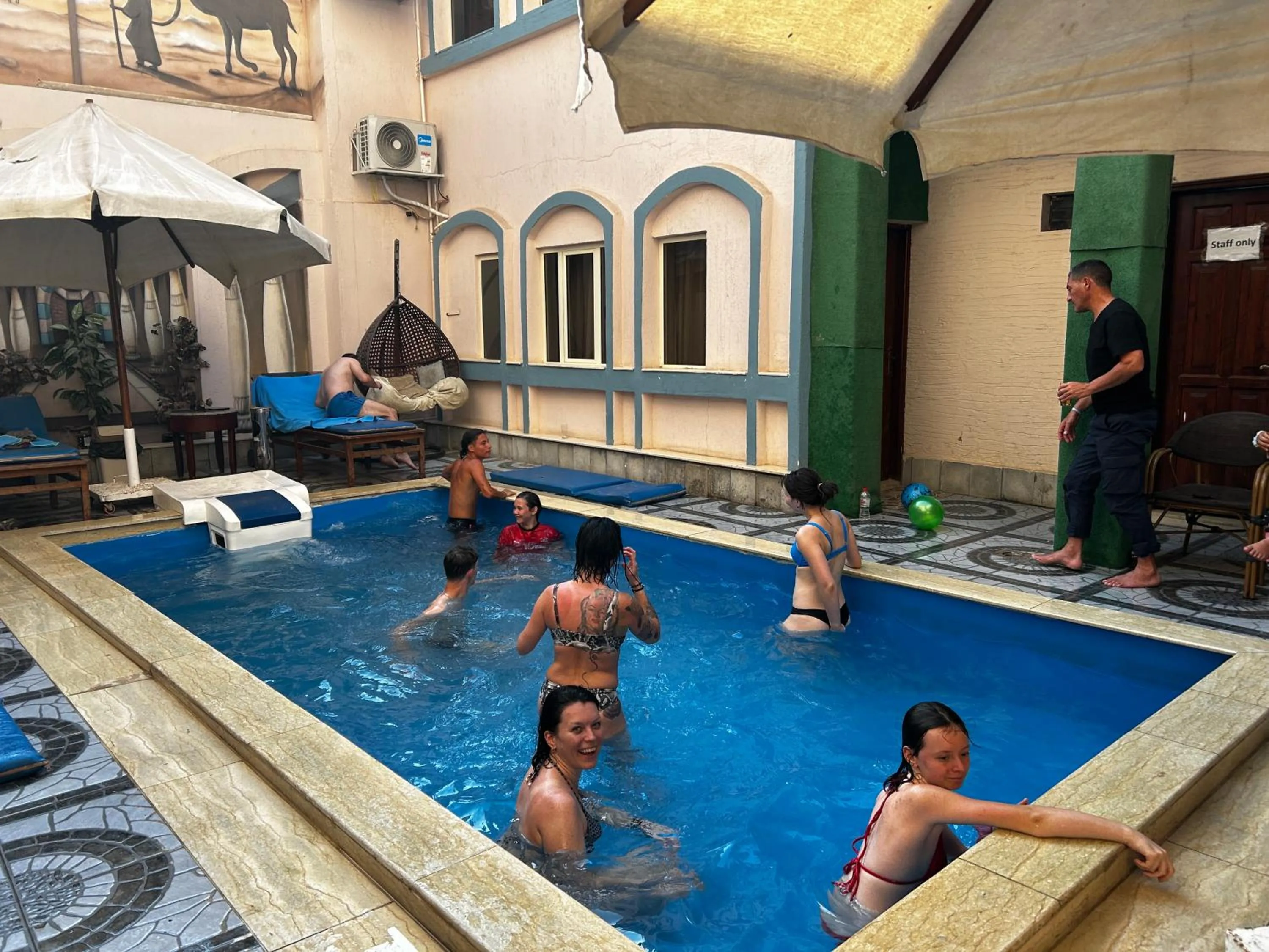 People in Nun Pyramids INN