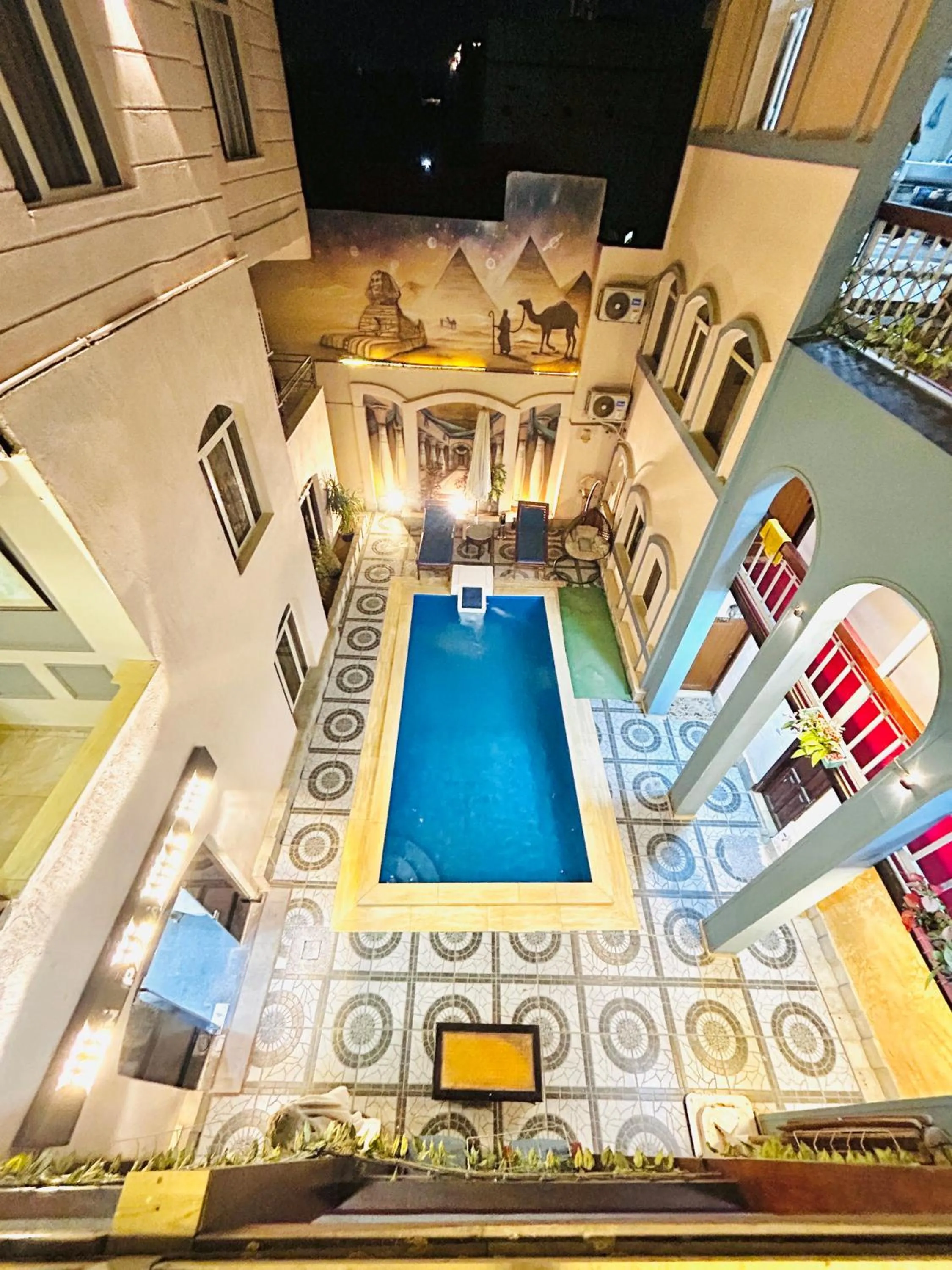 Swimming pool in Nun Pyramids INN