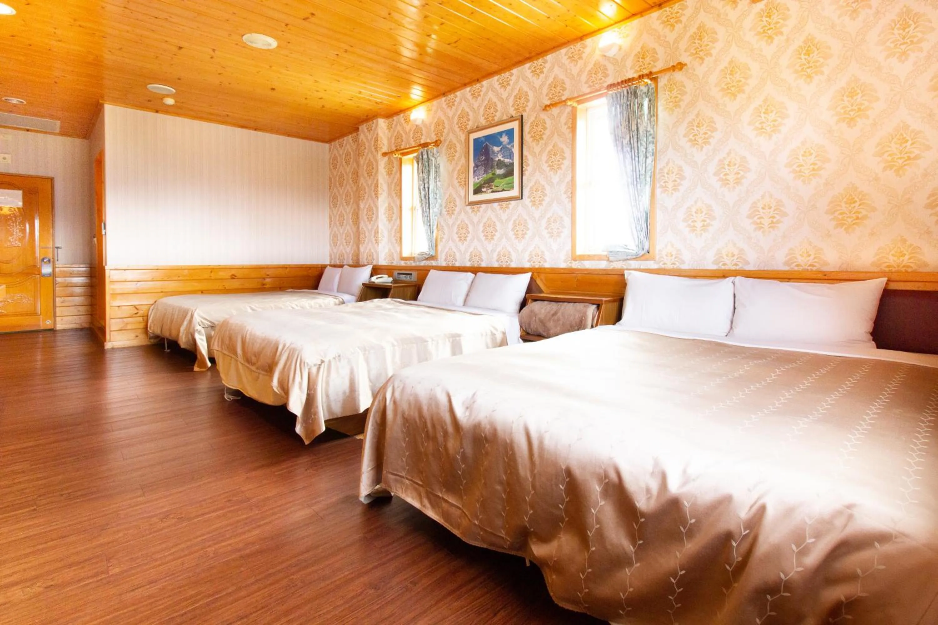 Seating area, Bed in Liching Garden Villa