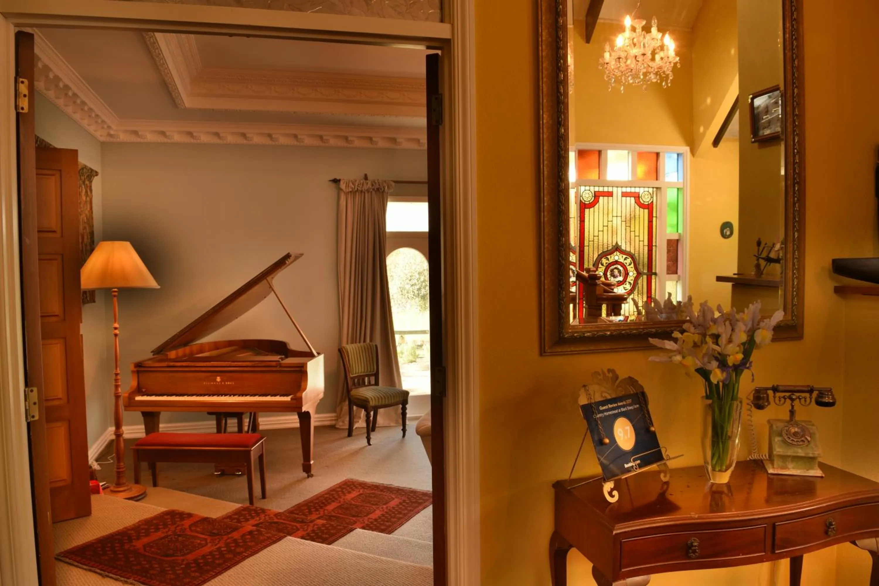 Living room in Country Homestead at Black Sheep Farm