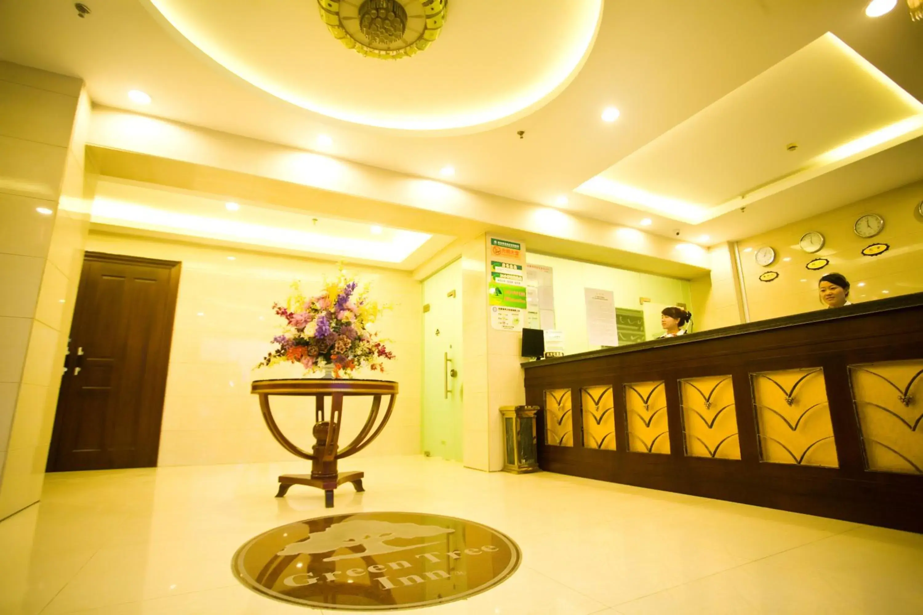 Lobby or reception in GreenTree Inn Shanghai Meilan Lake Hutai Road Express Hotel Lobby or reception in GreenTree Inn Shanghai Meilan Lake Hutai Road Express Hotel