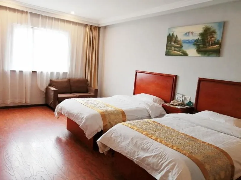 Bed in GreenTree Inn Shanghai Meilan Lake Hutai Road Express Hotel