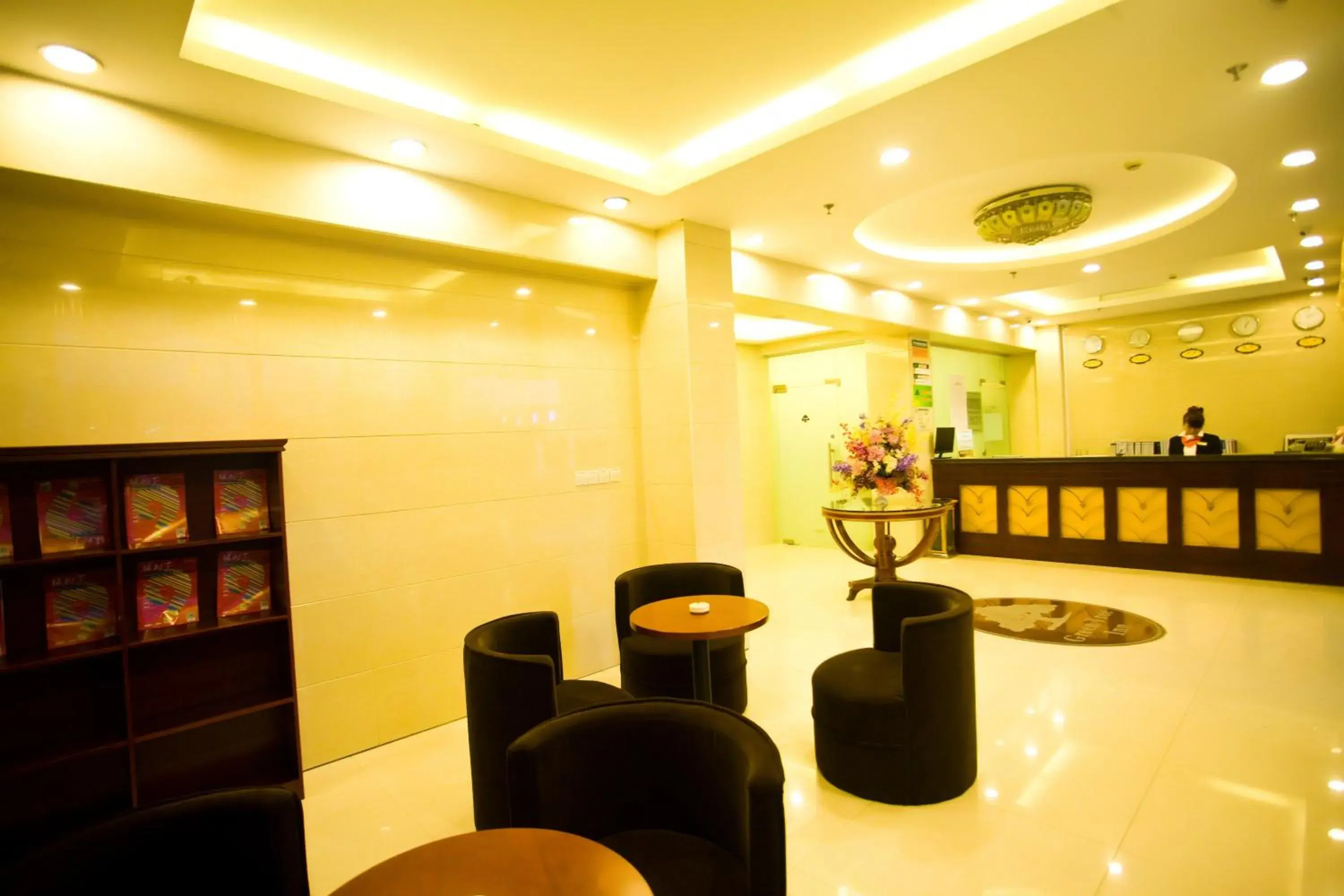 Lobby or reception in GreenTree Inn Shanghai Meilan Lake Hutai Road Express Hotel Lobby or reception in GreenTree Inn Shanghai Meilan Lake Hutai Road Express Hotel