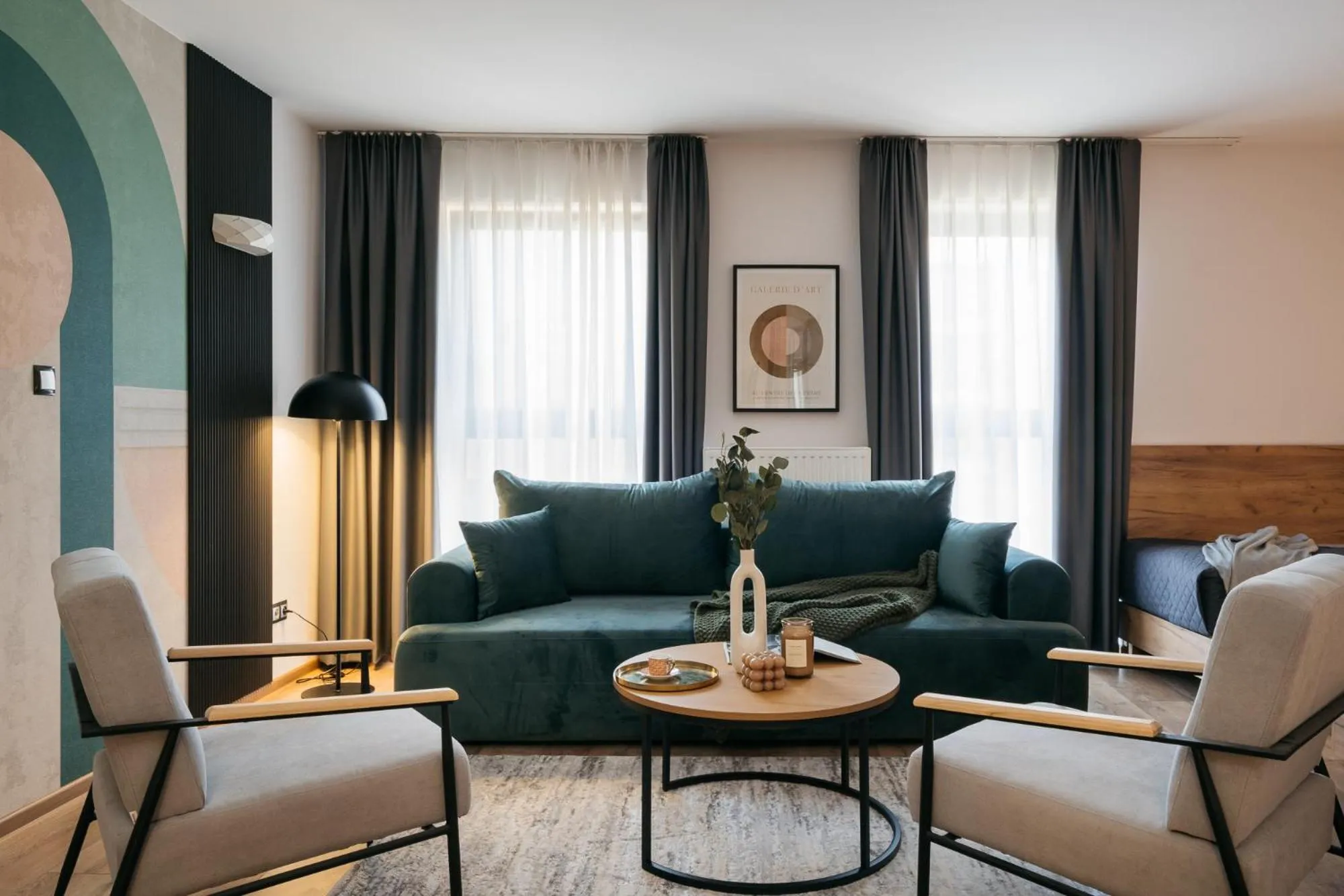 Seating area in ORSO Rooms & Apartments - LoftAffair Collection