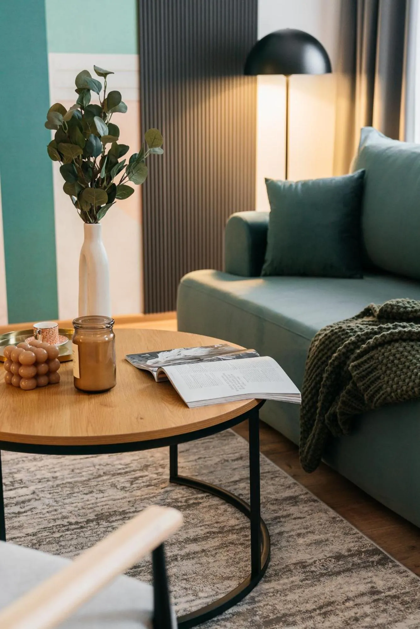 Seating area in ORSO Rooms & Apartments - LoftAffair Collection