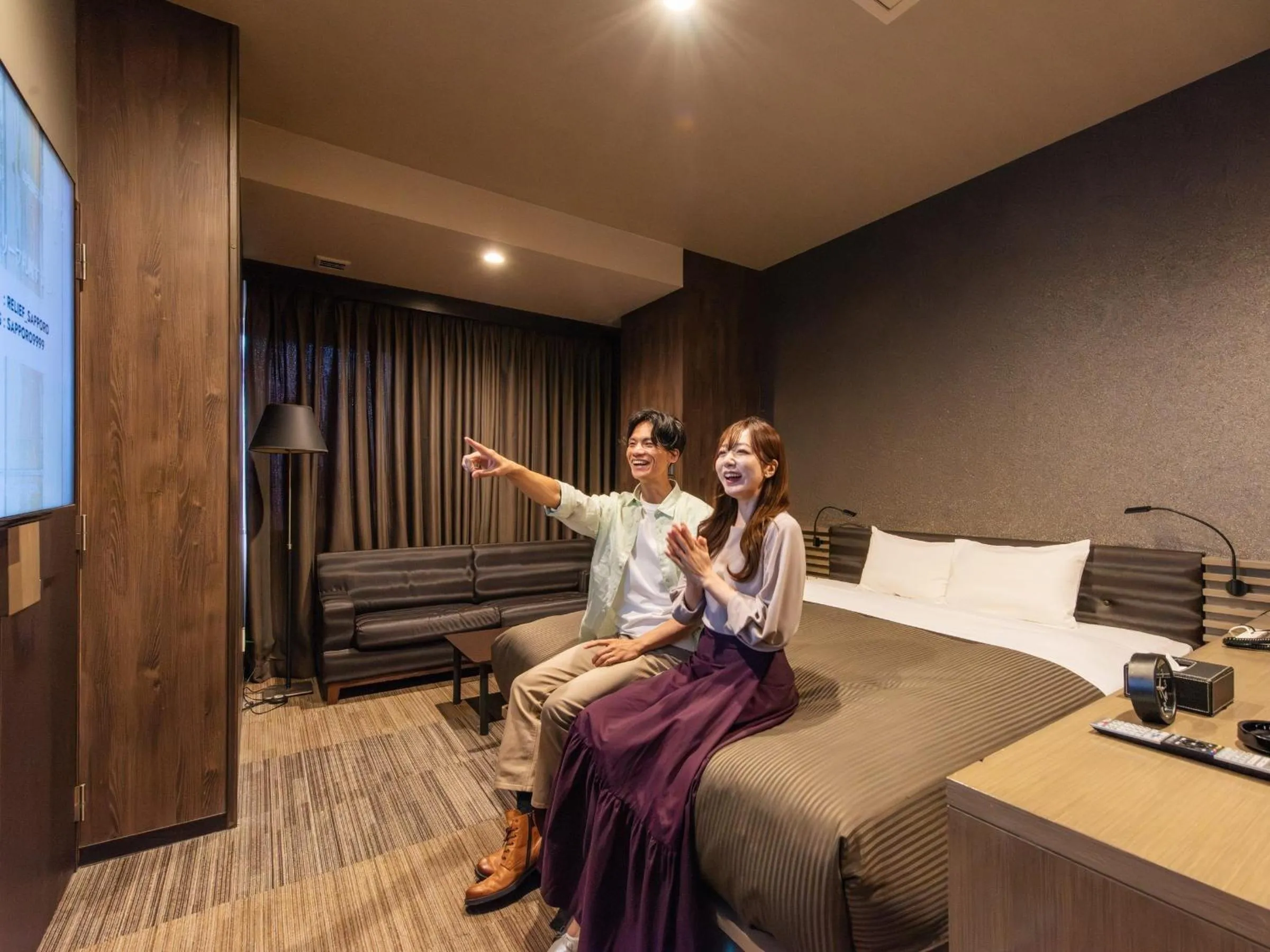 Photo of the whole room in HOTEL RELIEF Sapporo Susukino