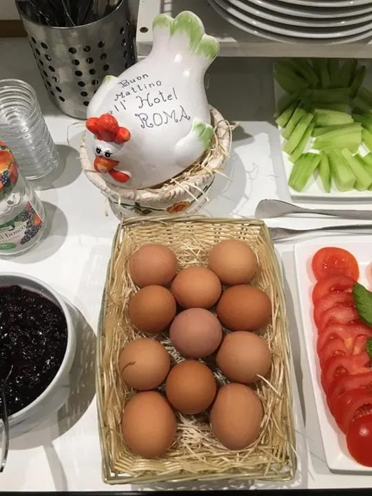 Buffet breakfast in Hotel Roma