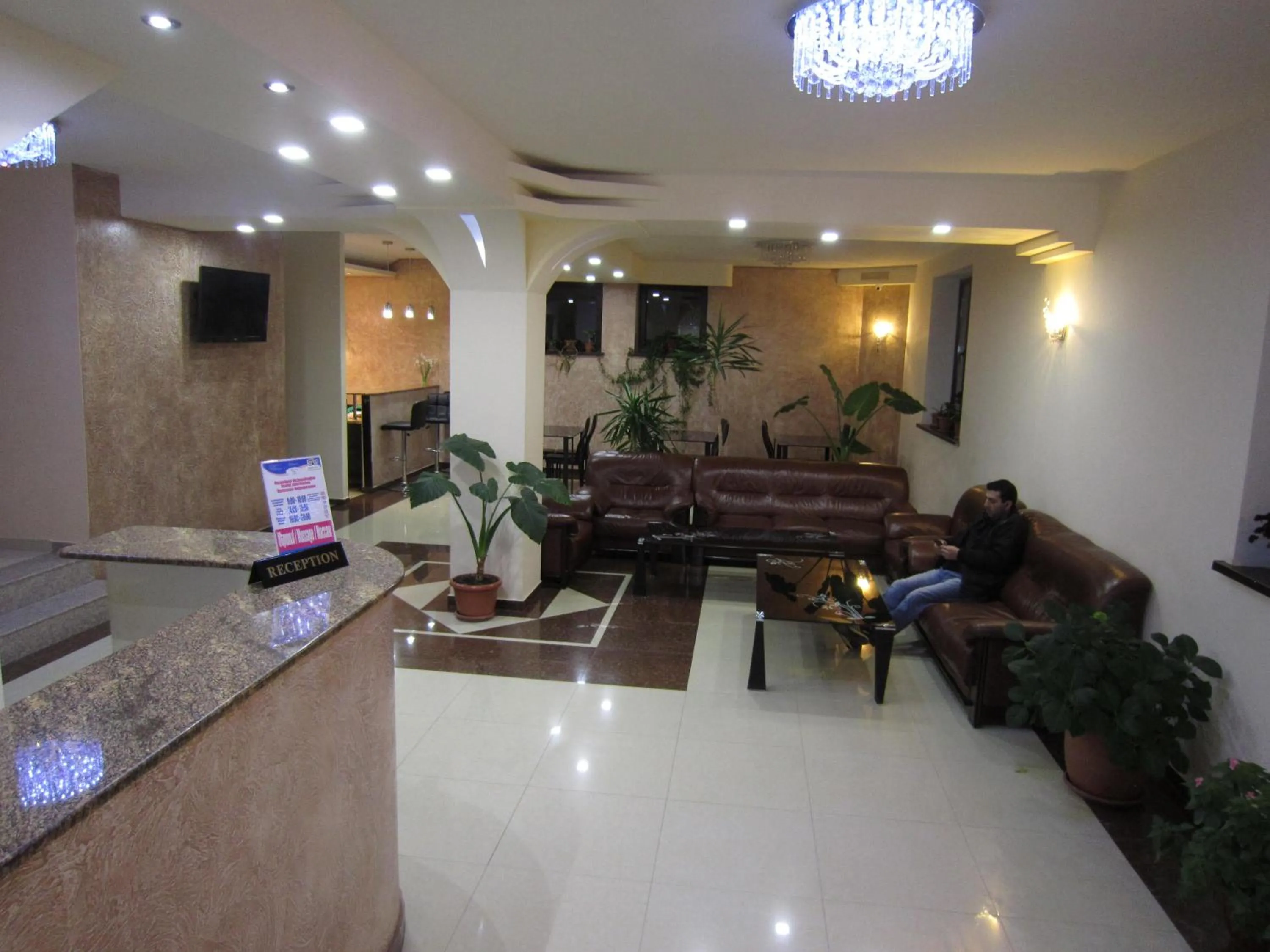 Communal lounge/ TV room in Jermuk Verona Resort