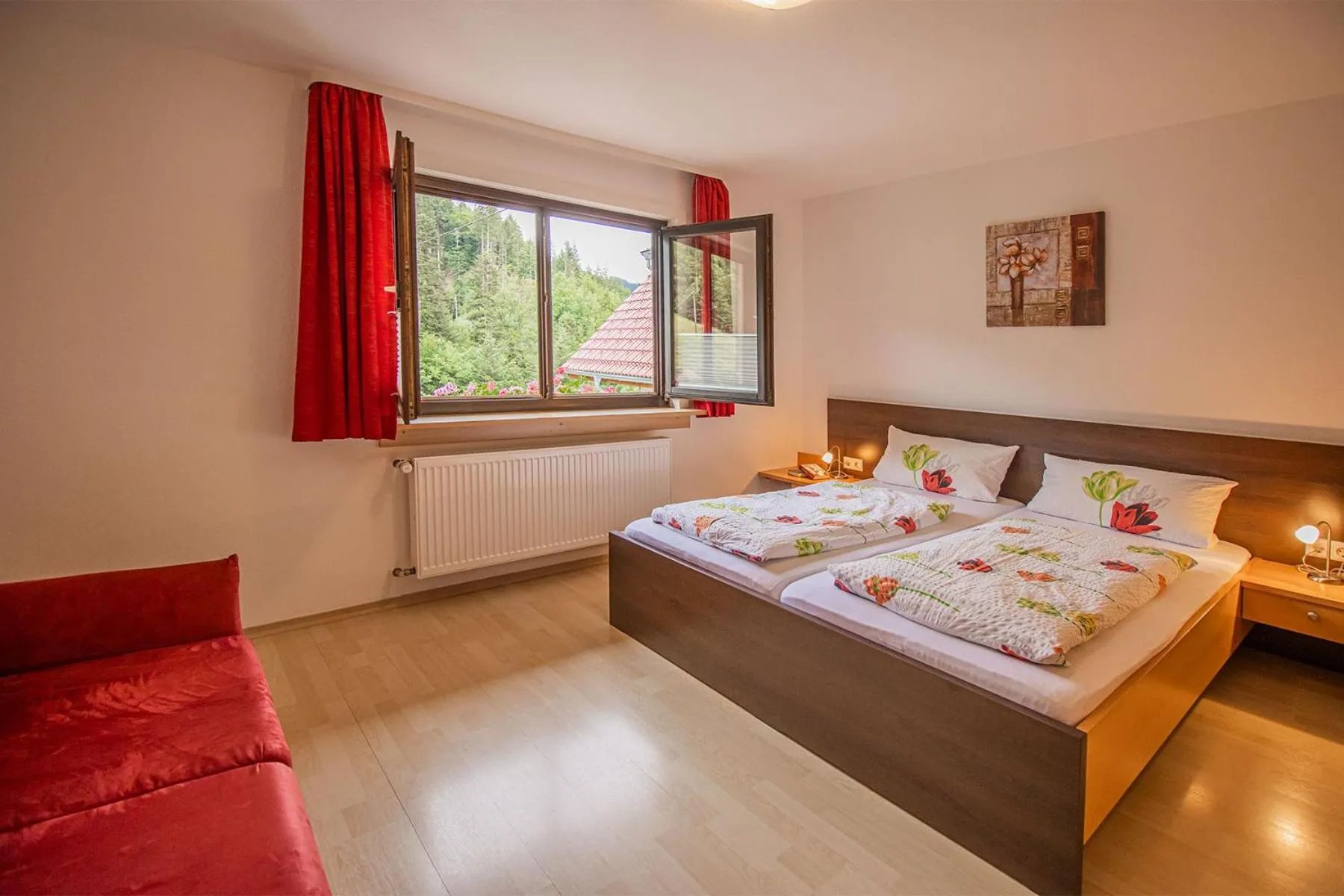 Bedroom, Bed in Haus Niedermättle