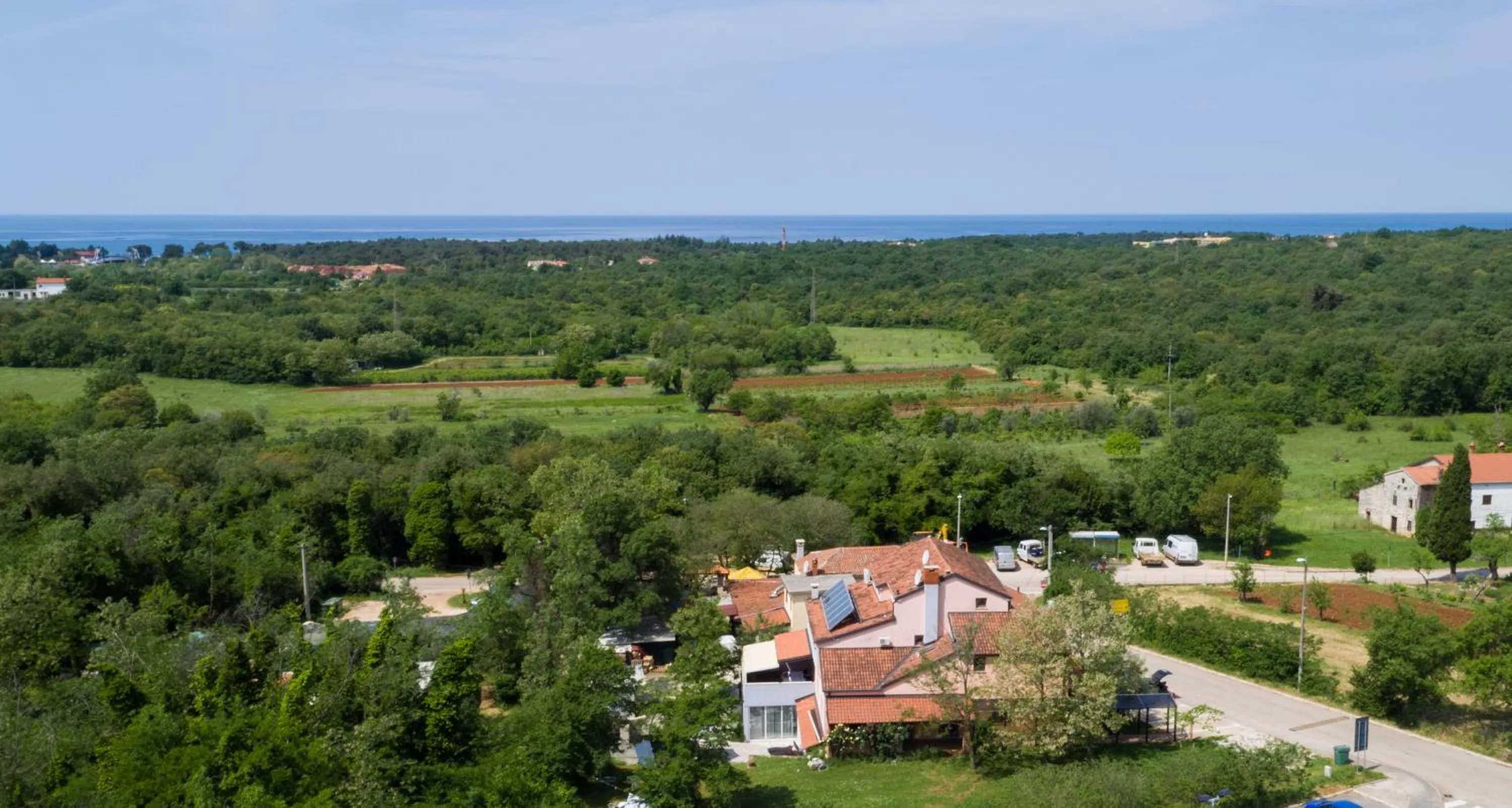 Bird's eye view in Wellness Villa Istriana