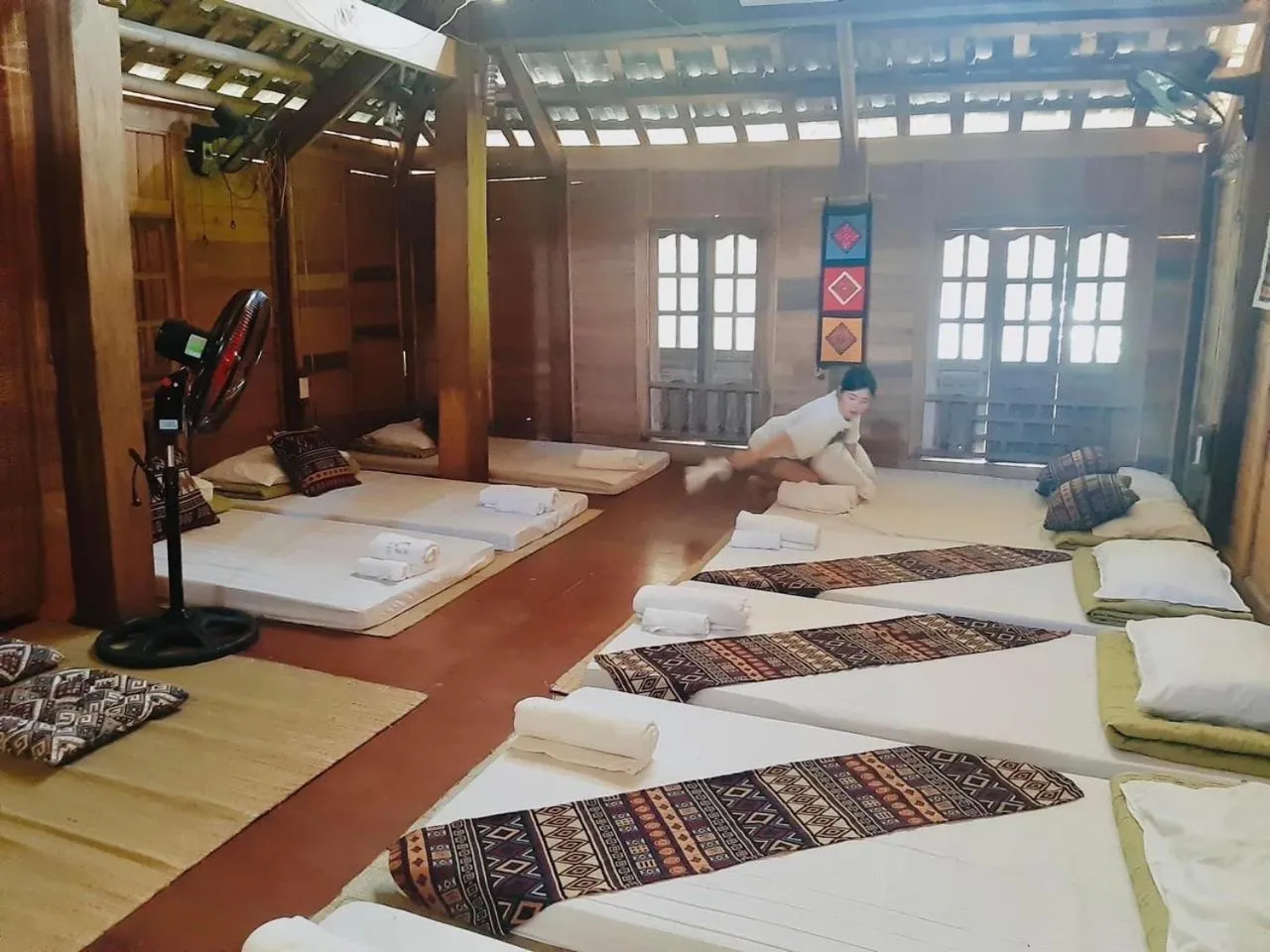 Bed in Mai Chau La Vida Homestay