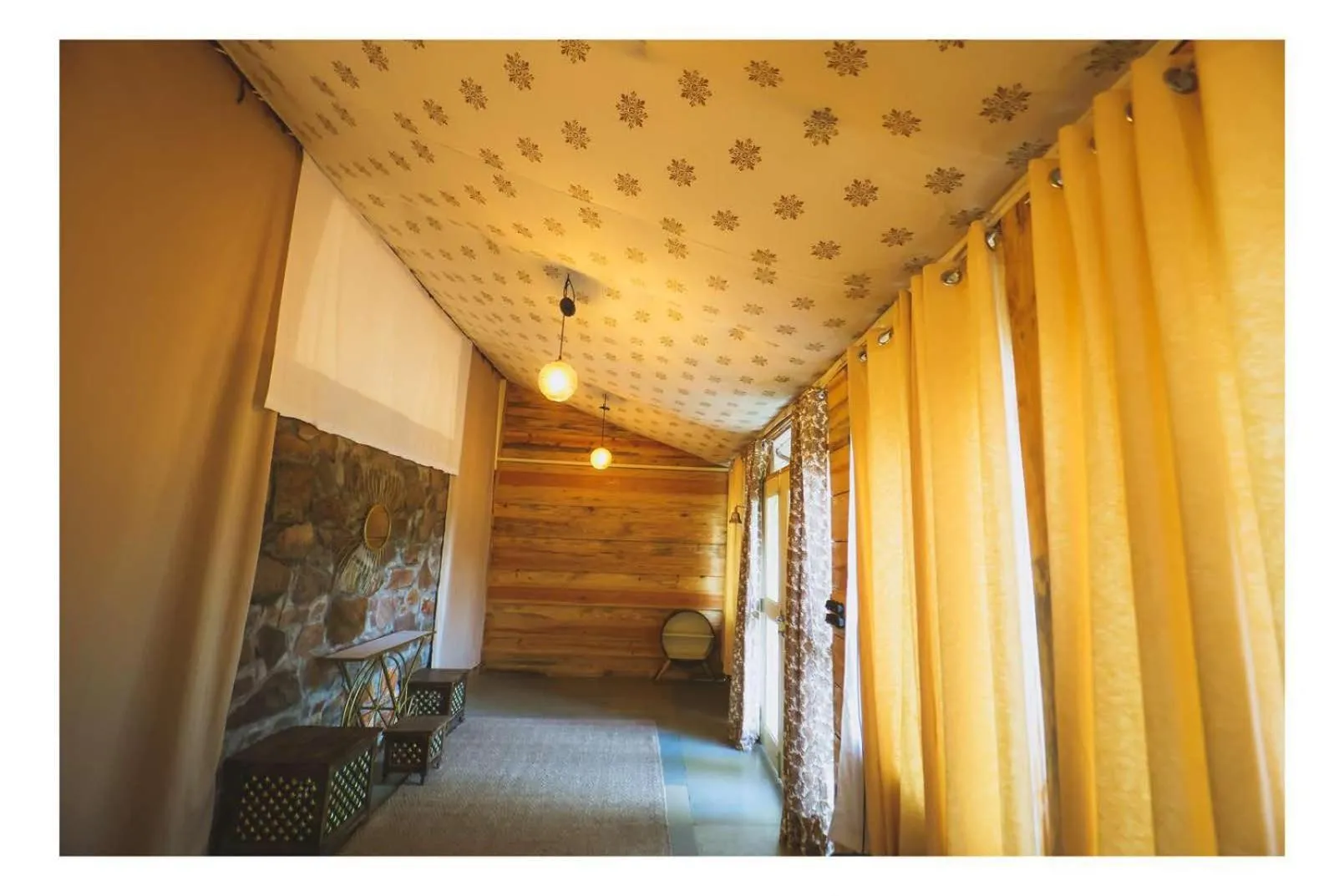 Seating area in Aranya by Stories