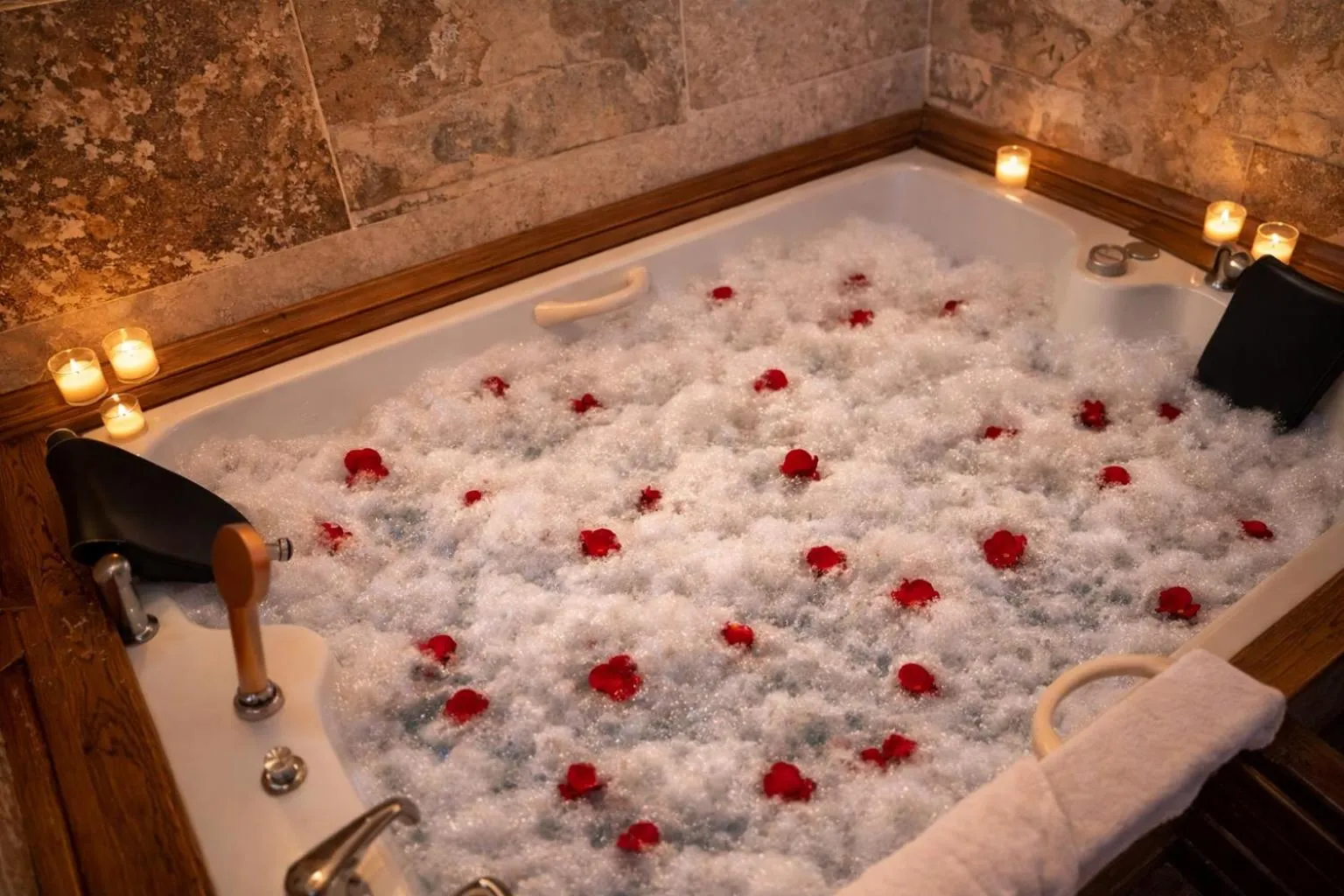 Hot Tub in Ceran Stone House