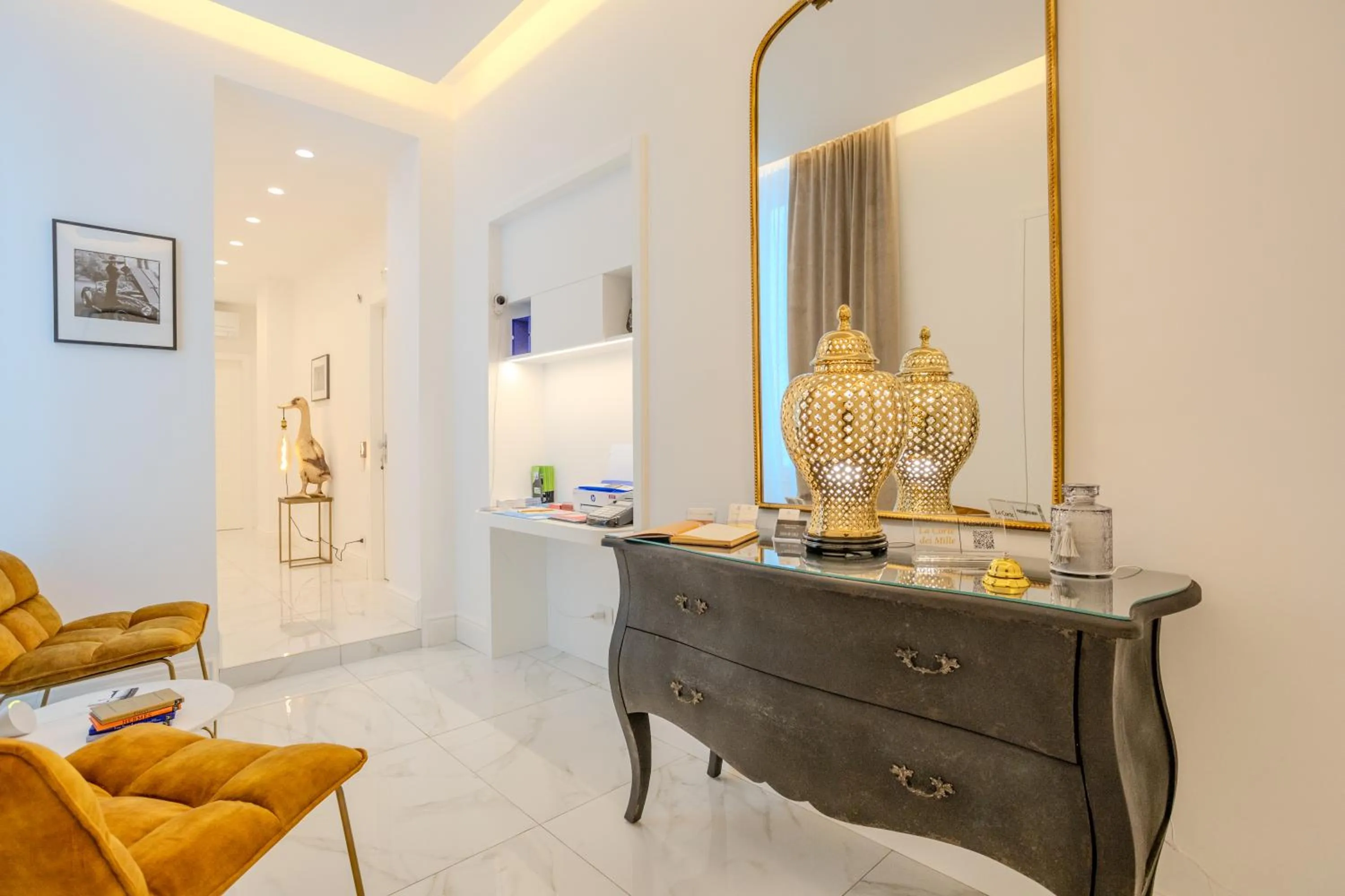 Lobby or reception in La Corte dei Mille Luxury