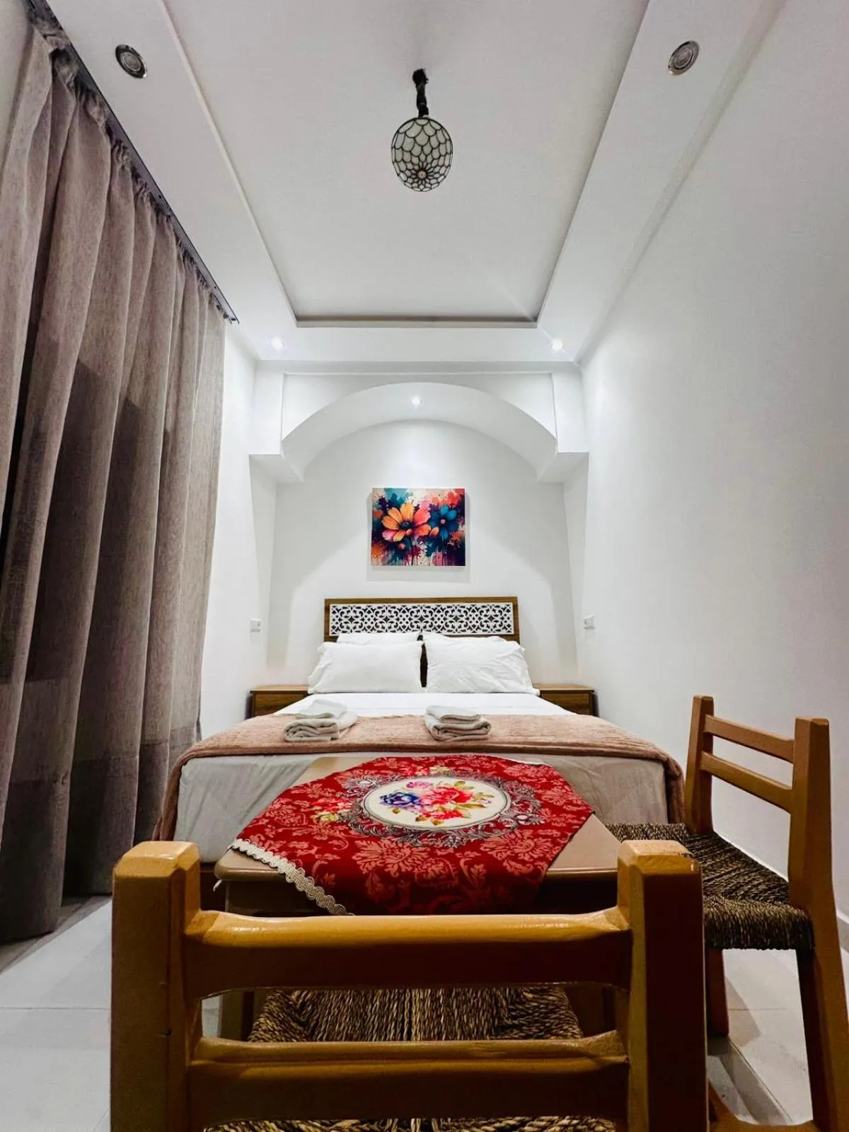 Bed in Riad hotel Cecil